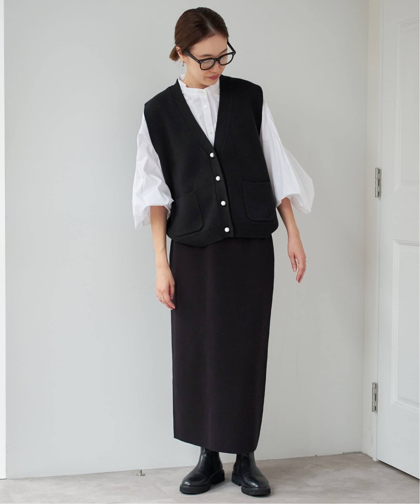 追加予約》パールニットベスト（ベスト）｜SLOBE IENA（スローブ