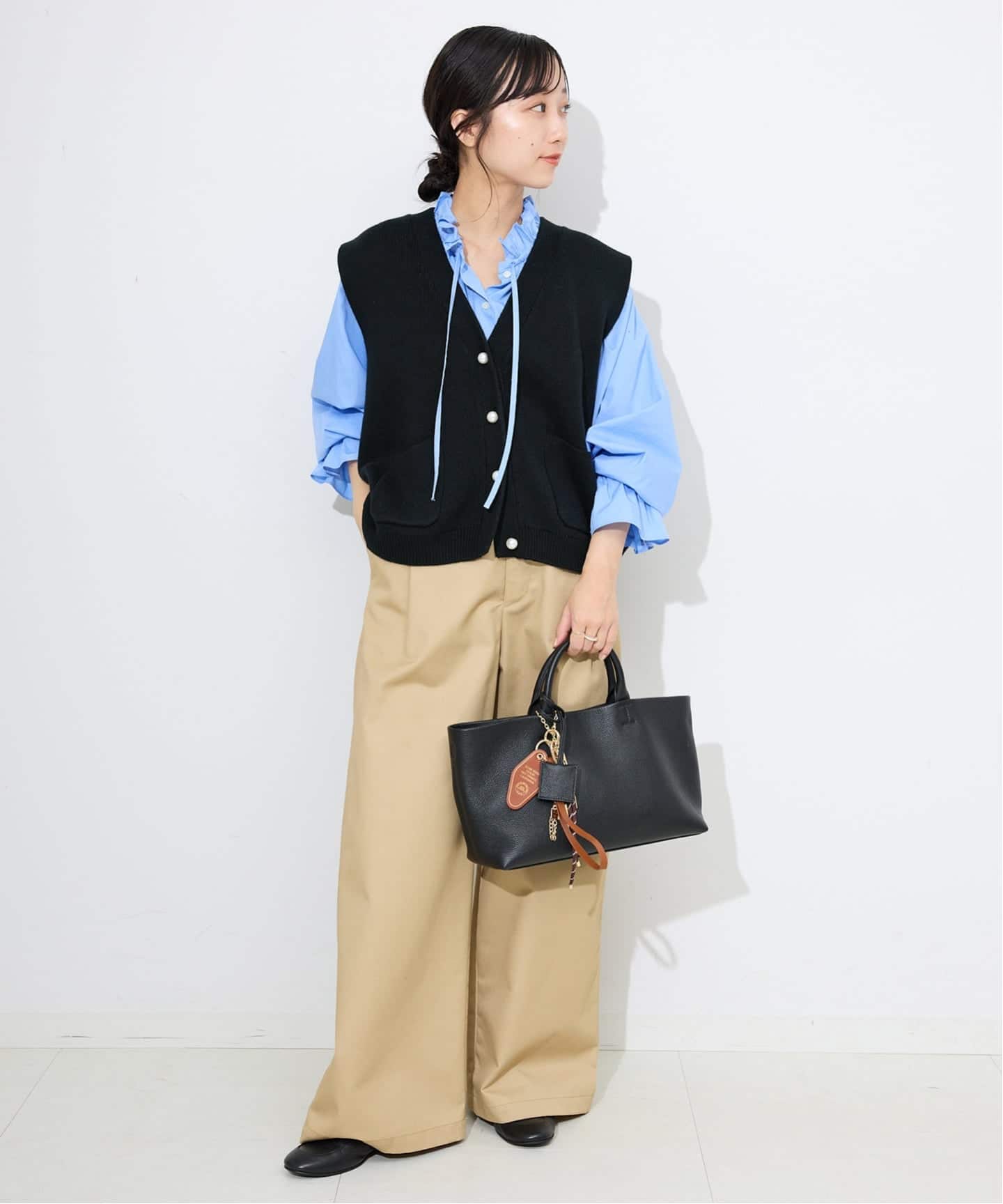 追加予約》パールニットベスト（ベスト）｜SLOBE IENA（スローブ