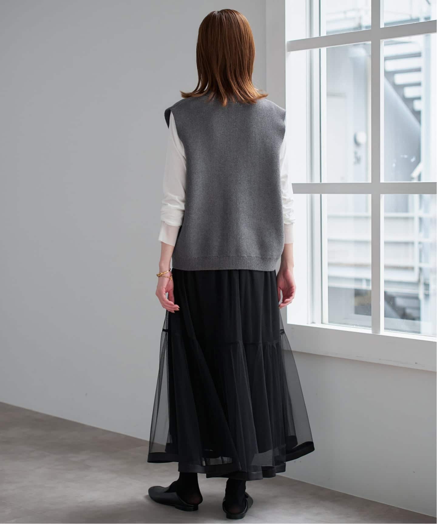 追加予約》パールニットベスト（ベスト）｜SLOBE IENA（スローブ