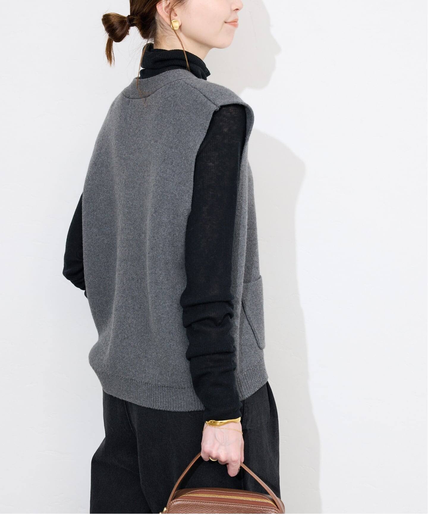 【新品未使用】SLOBE IENA パールニットベスト　グレー SLOBE IENA｜《追加予約》パールニットベスト | Rakuten Fashion(楽天