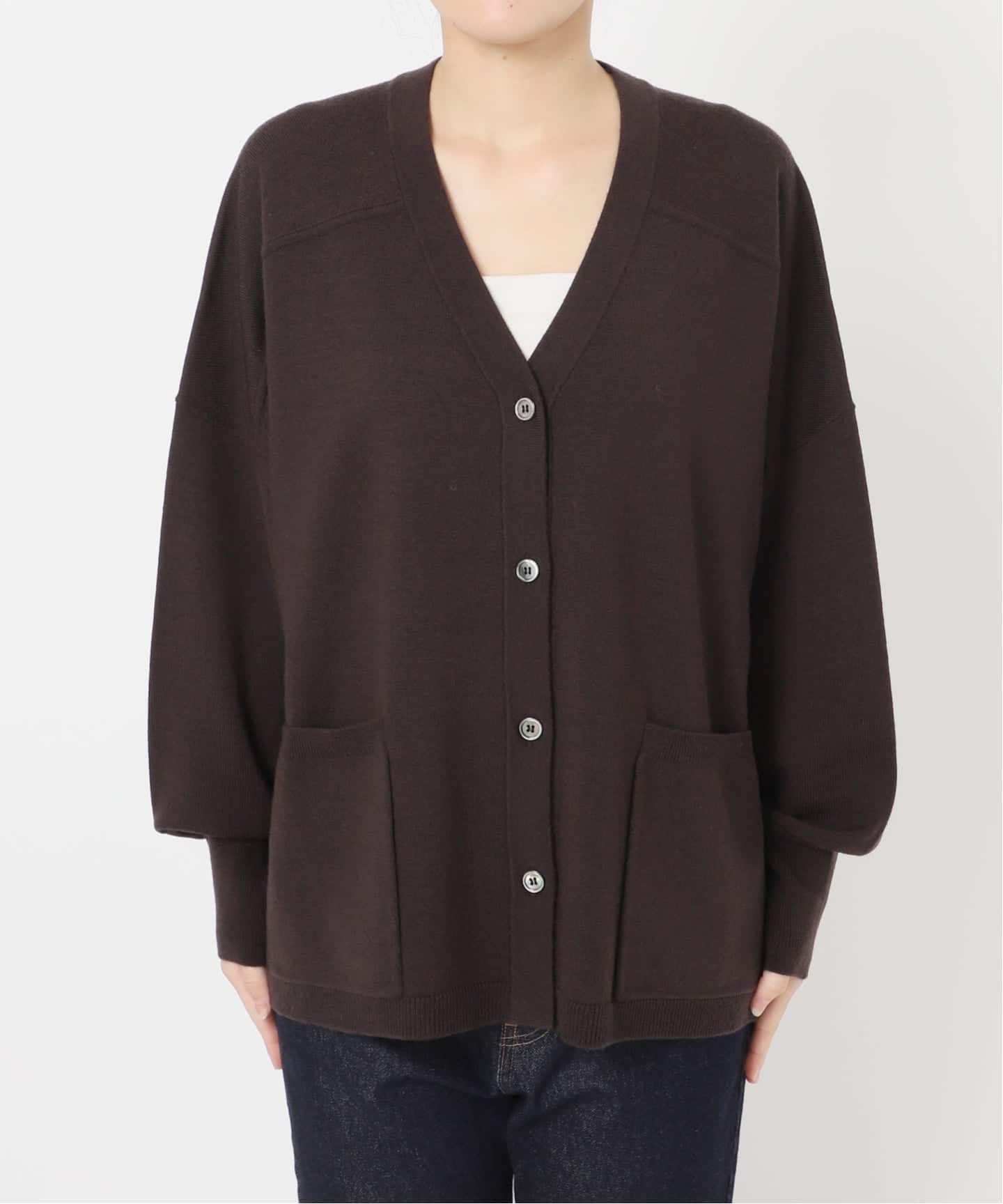 WEB限定/追加2》ウォッシャブルワイドシルエットカーディガン