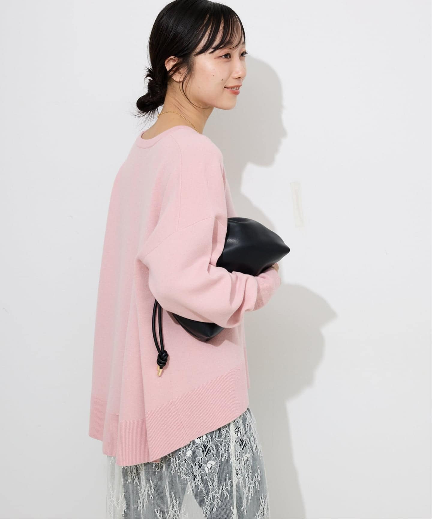 【新品】slobe iena / ウォッシャブルスムースクルーネックプルオーバー セットアップ対応可/追加》ウォッシャブルスムース クルーネックプル