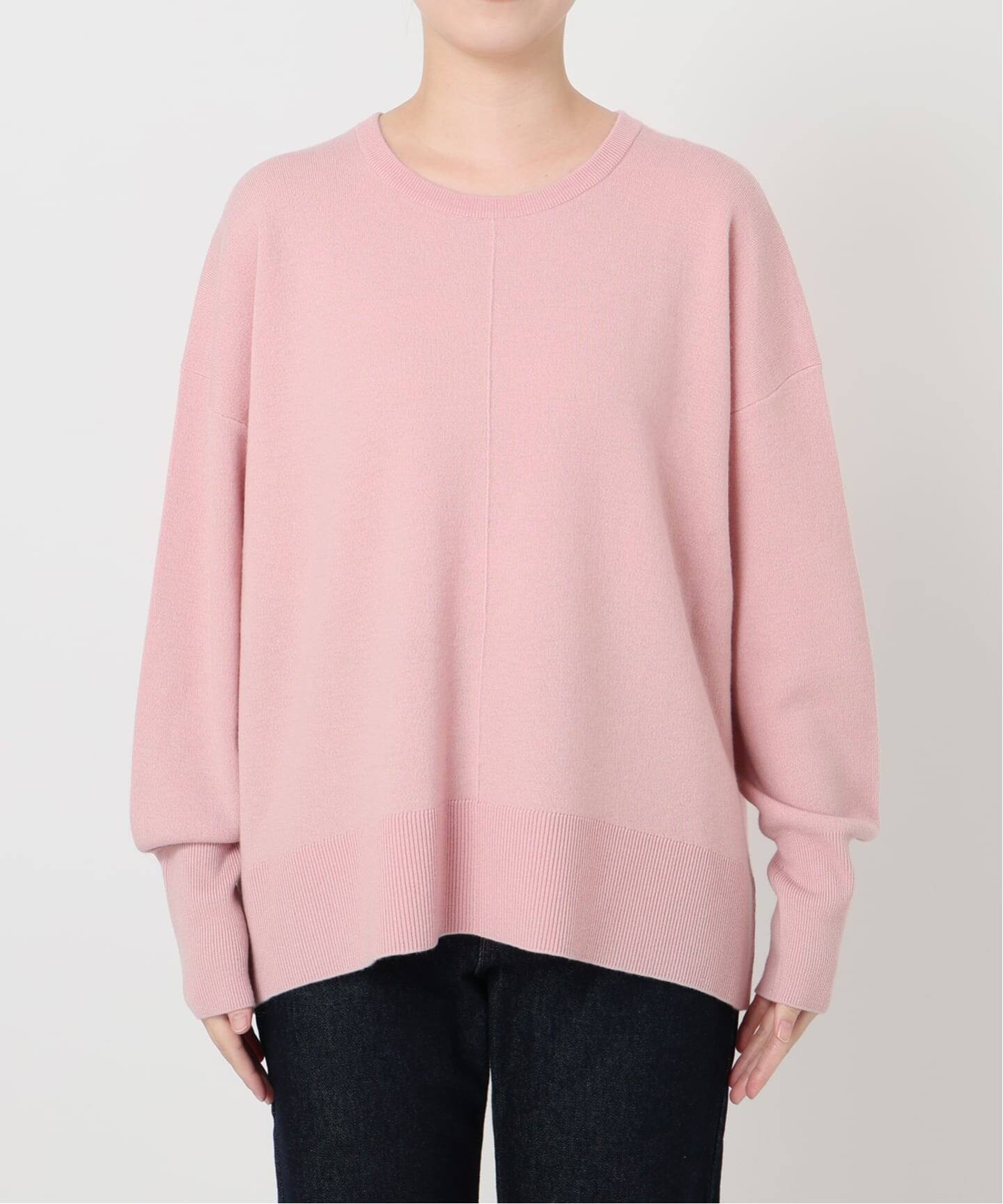 セットアップ対応可/追加》ウォッシャブルスムース クルーネックプル