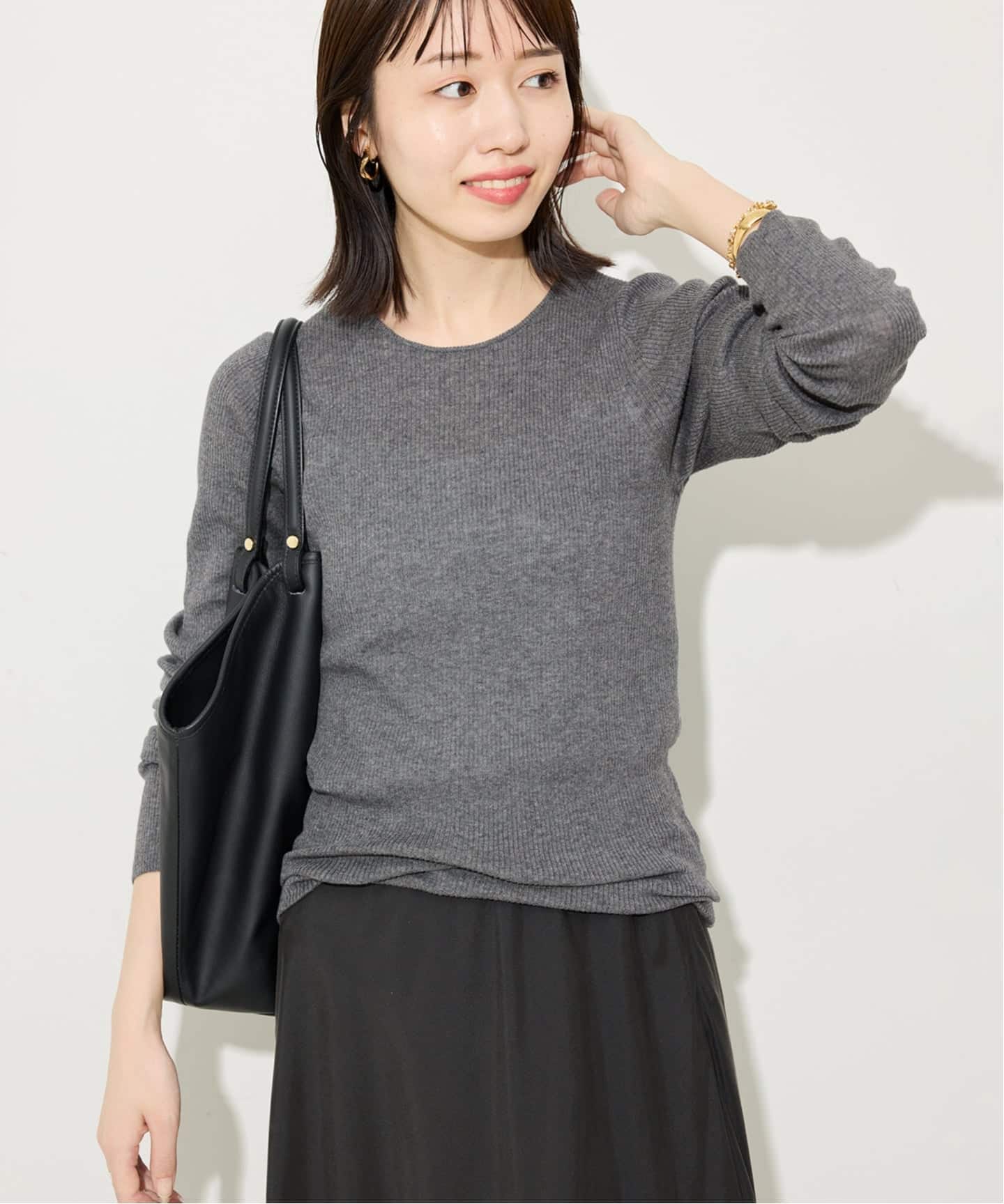 WEB限定/追加2》スイビハイゲージプルオーバー（ニット／セーター