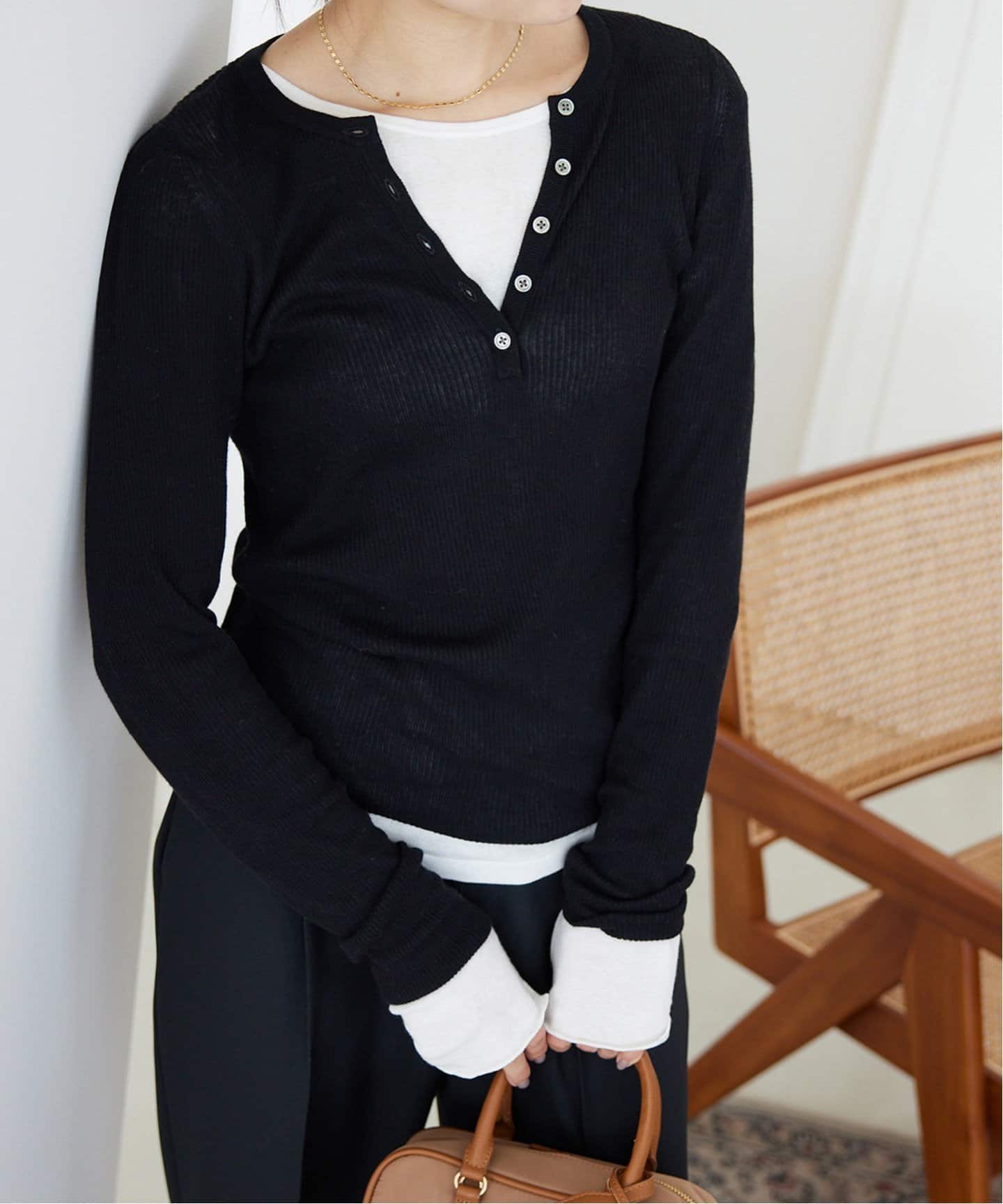 【今期新作】SLOBE IENAプルオーバー SLOBE IENA ニット セーター 「追加」コットンシルクビッグプル