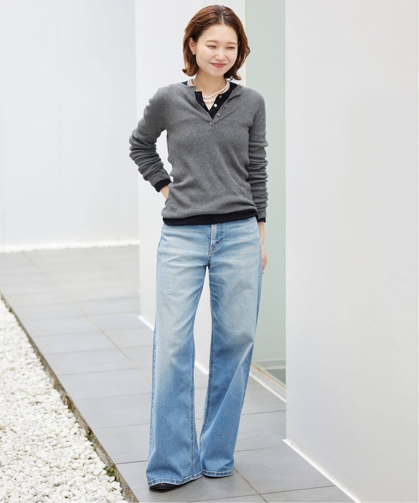 WEB限定/追加》スイビハイゲージヘンリープルオーバー（ニット