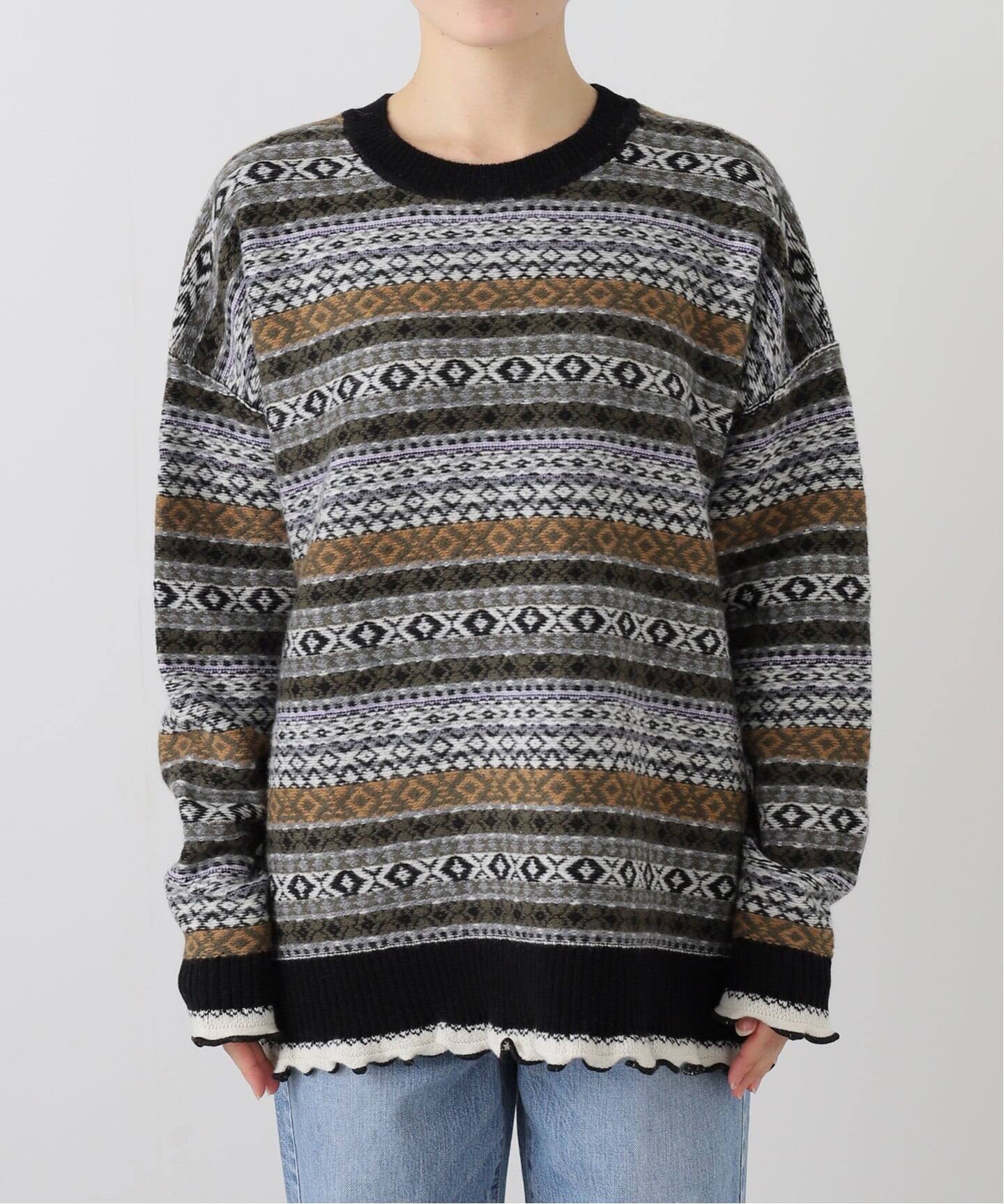 スローブイエナ　フェアアイルニット　赤 SLOBE IENA｜フェアアイルニット | Rakuten Fashion(楽天ファッション