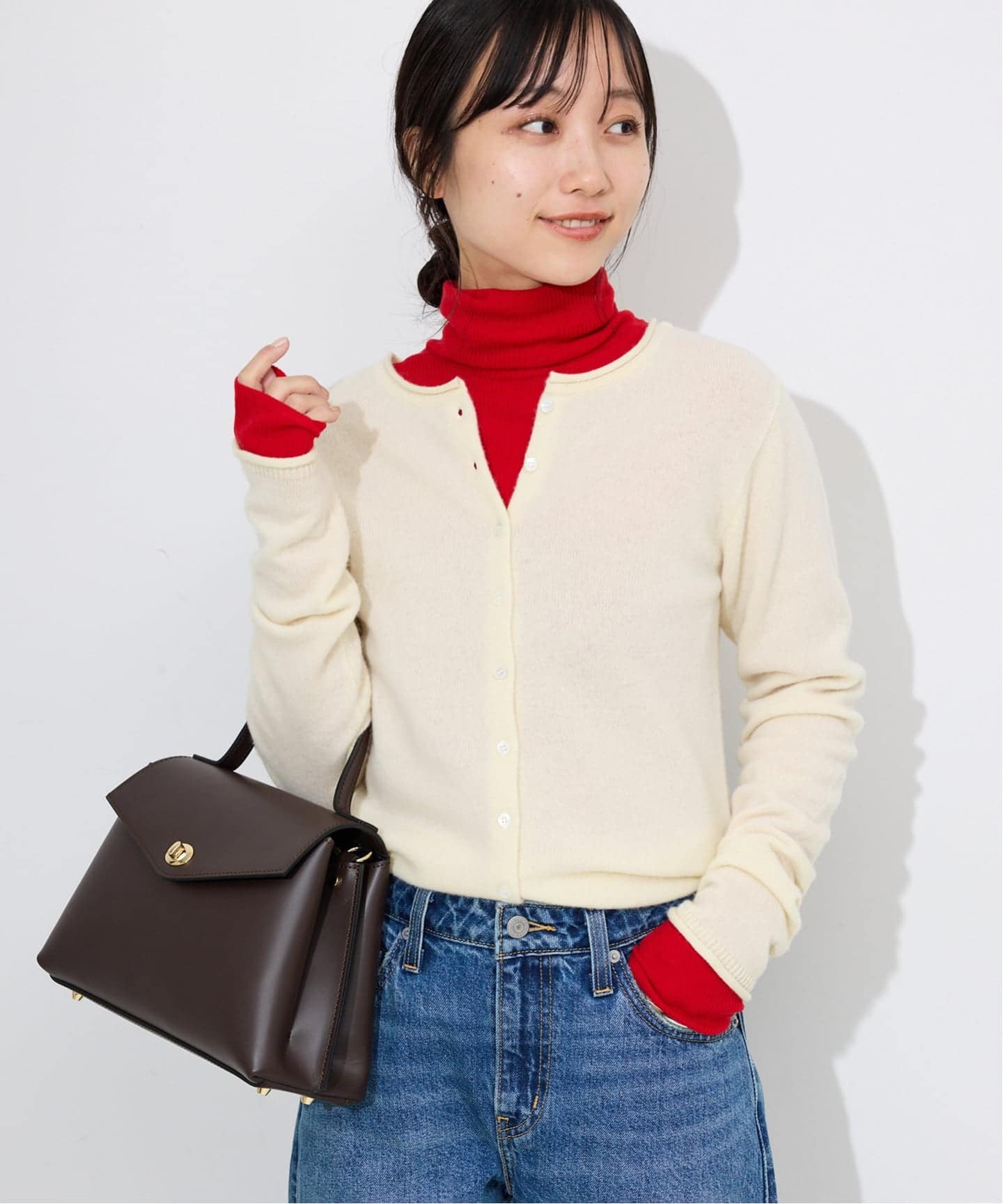 echecs クルーネックカーディガン（カーディガン）｜SLOBE IENA