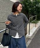 echecs クルーネックカーディガン