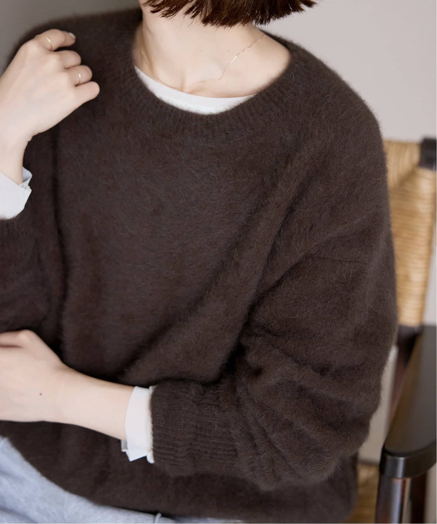 フォックスアルパカプルオーバー（ニット／セーター）｜SLOBE IENA