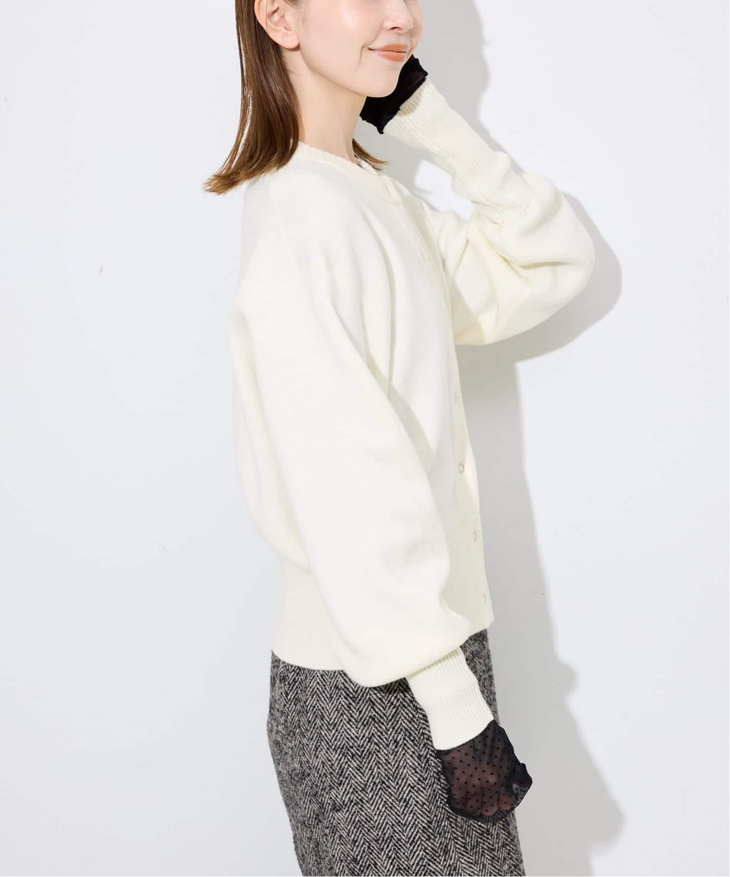 ◆SLOBE IENA◆ジャガードニットカーディガン SLOBE IENA（スローブイエナ） カーディガン ジャガードニット