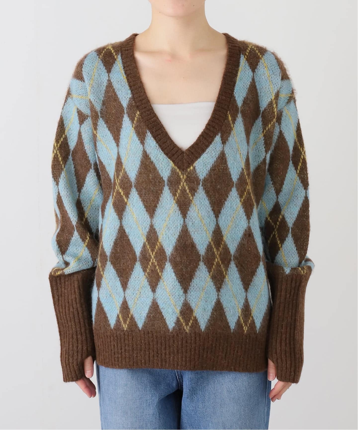 NEIGHBORHOOD モヘア　クルーネックニット　アーガイル toiro モヘア・アーガイル・カーディガン A/W 秋冬 日本製 S M L ユニ