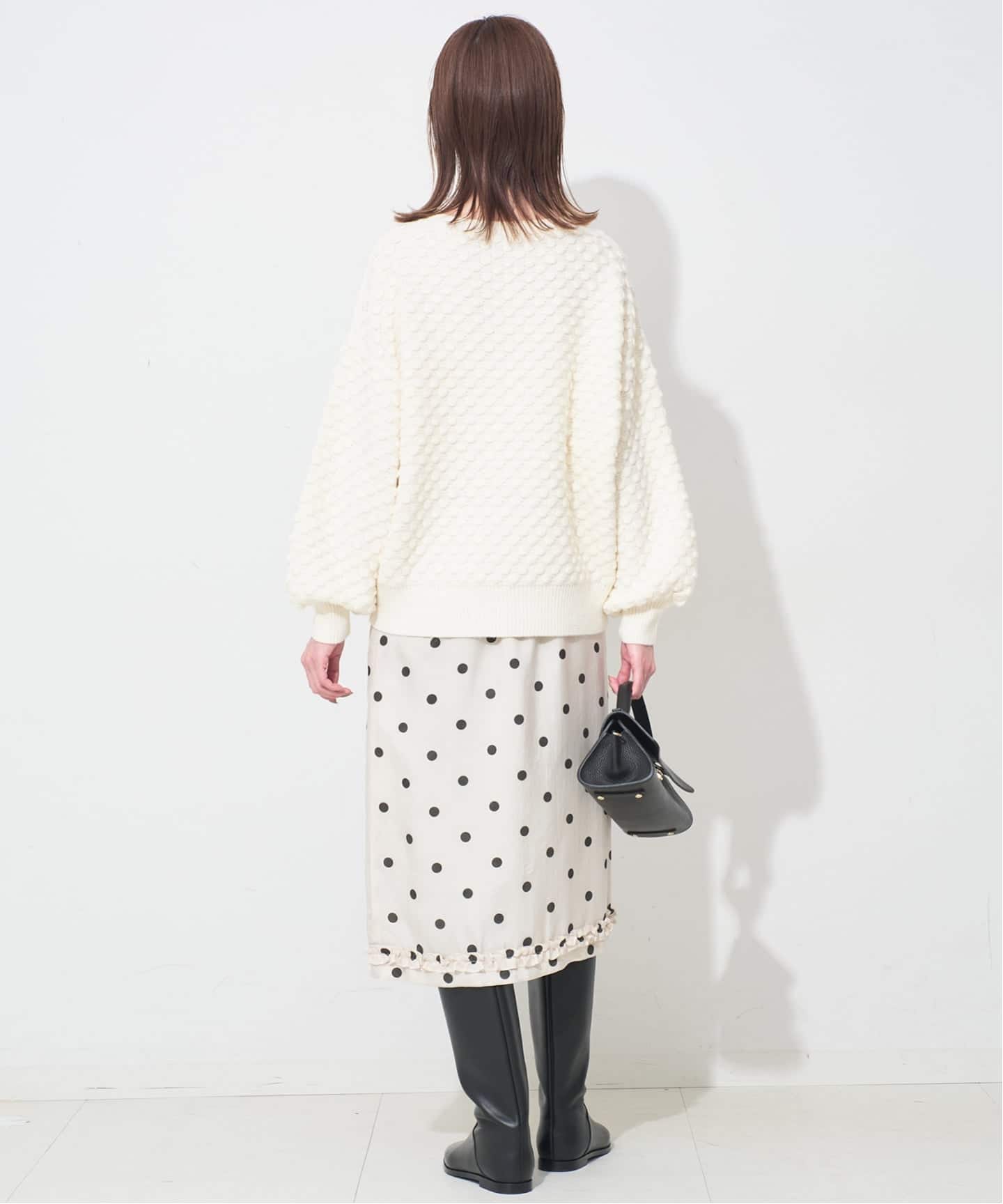 SLOBE  IENA ドット編みニット SLOBE IENA（スローブイエナ） ニット セーター LOGAN/ローガン SLOBE