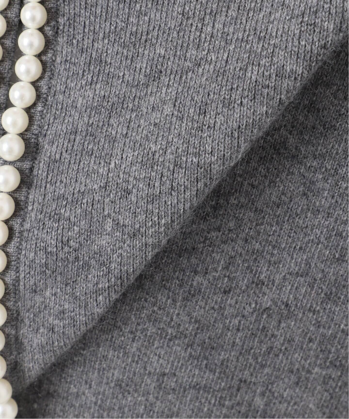 新品　SLOBE IENA パールカーディガン グレー スローブ イエナ SLOBE IENA パールカーディガン （グレーA