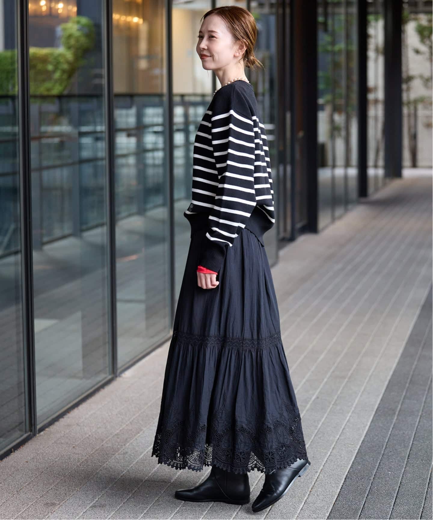 パネルボーダーニット（ニット／セーター）｜SLOBE IENA（スローブ