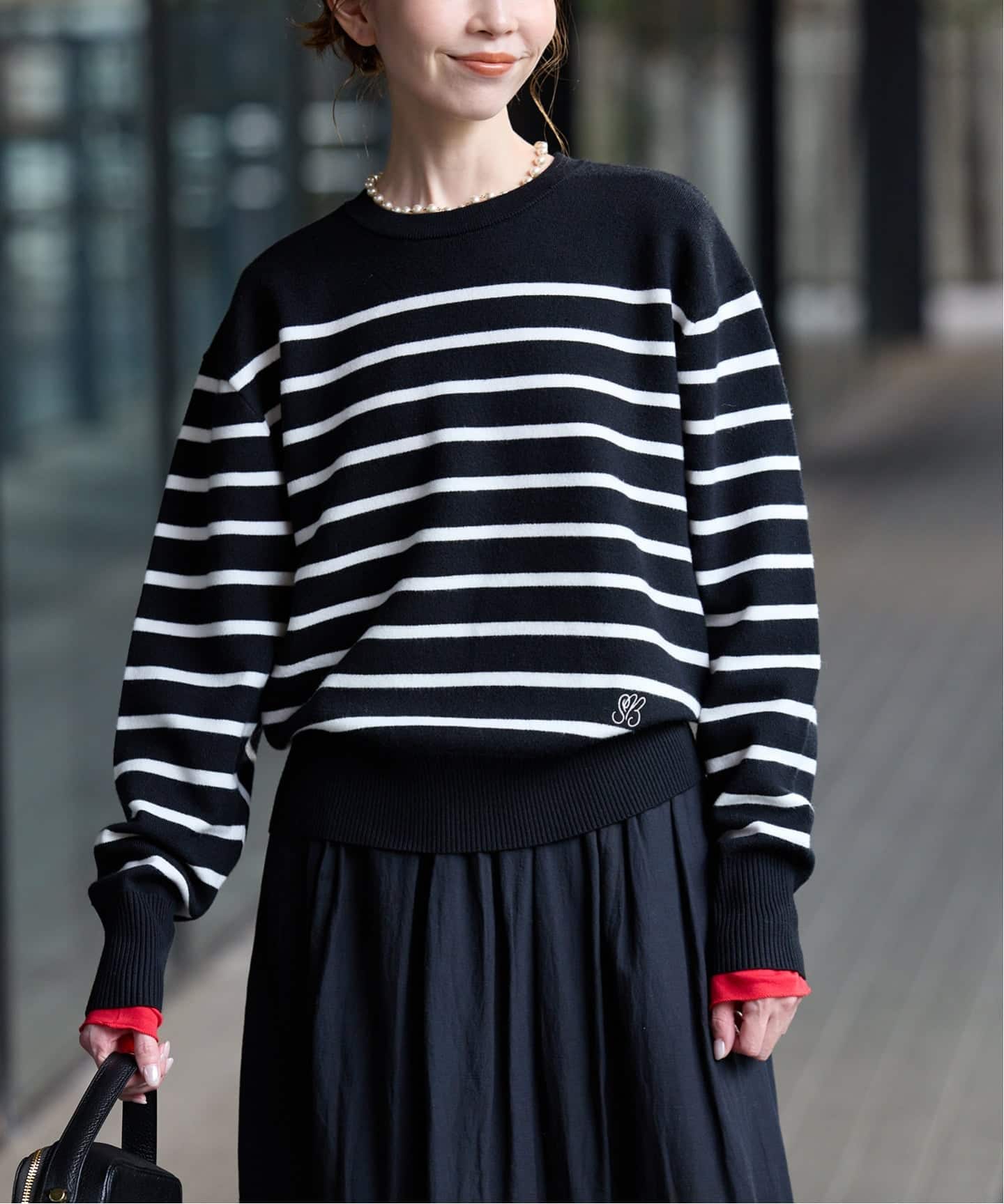 パネルボーダーニット（ニット／セーター）｜SLOBE IENA（スローブ