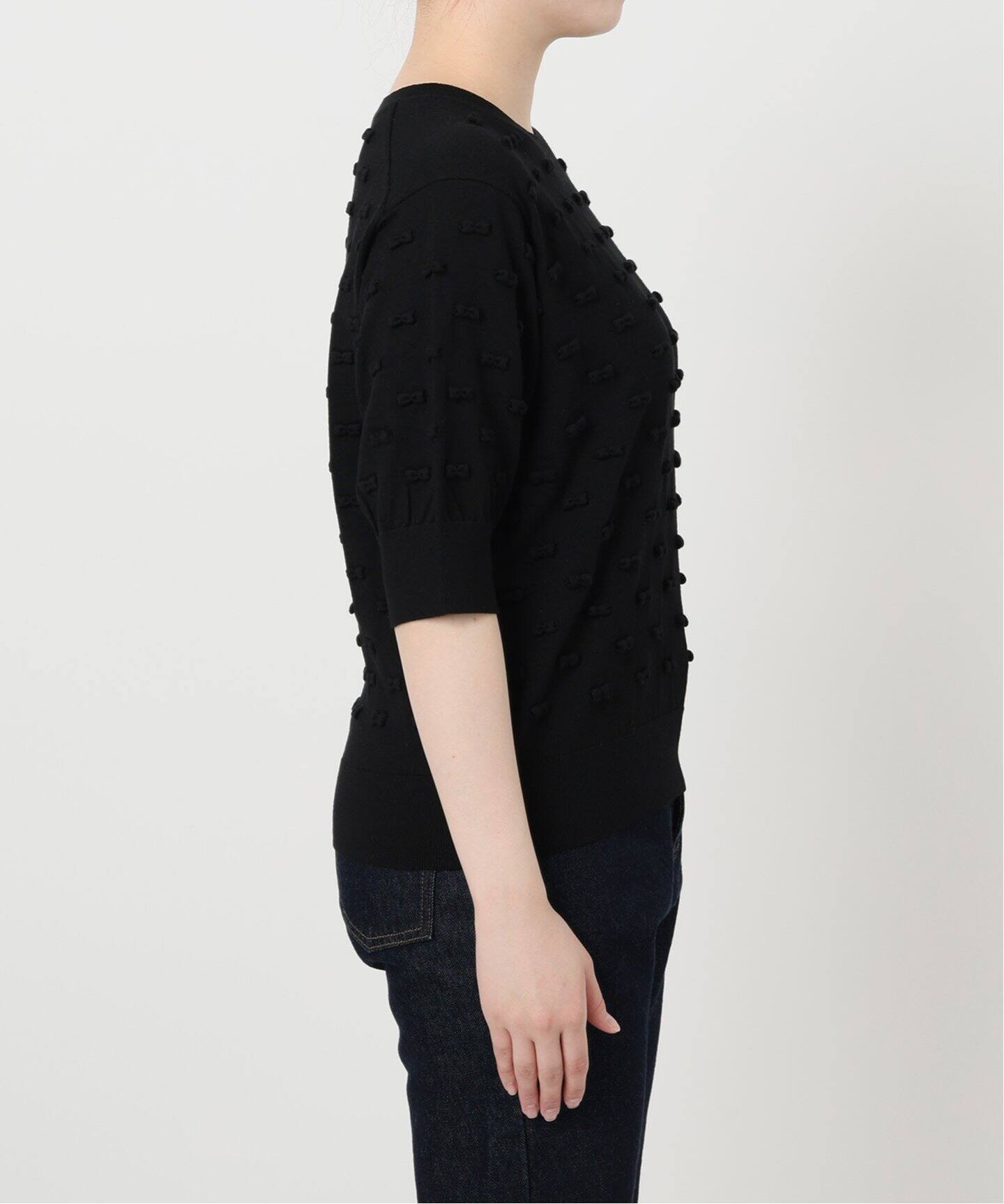 新品未使用　SLOBE IENA ribbon ニット白 WEB/一部店舗限定》ribbon ニット（ニット／セーター）｜SLOBE
