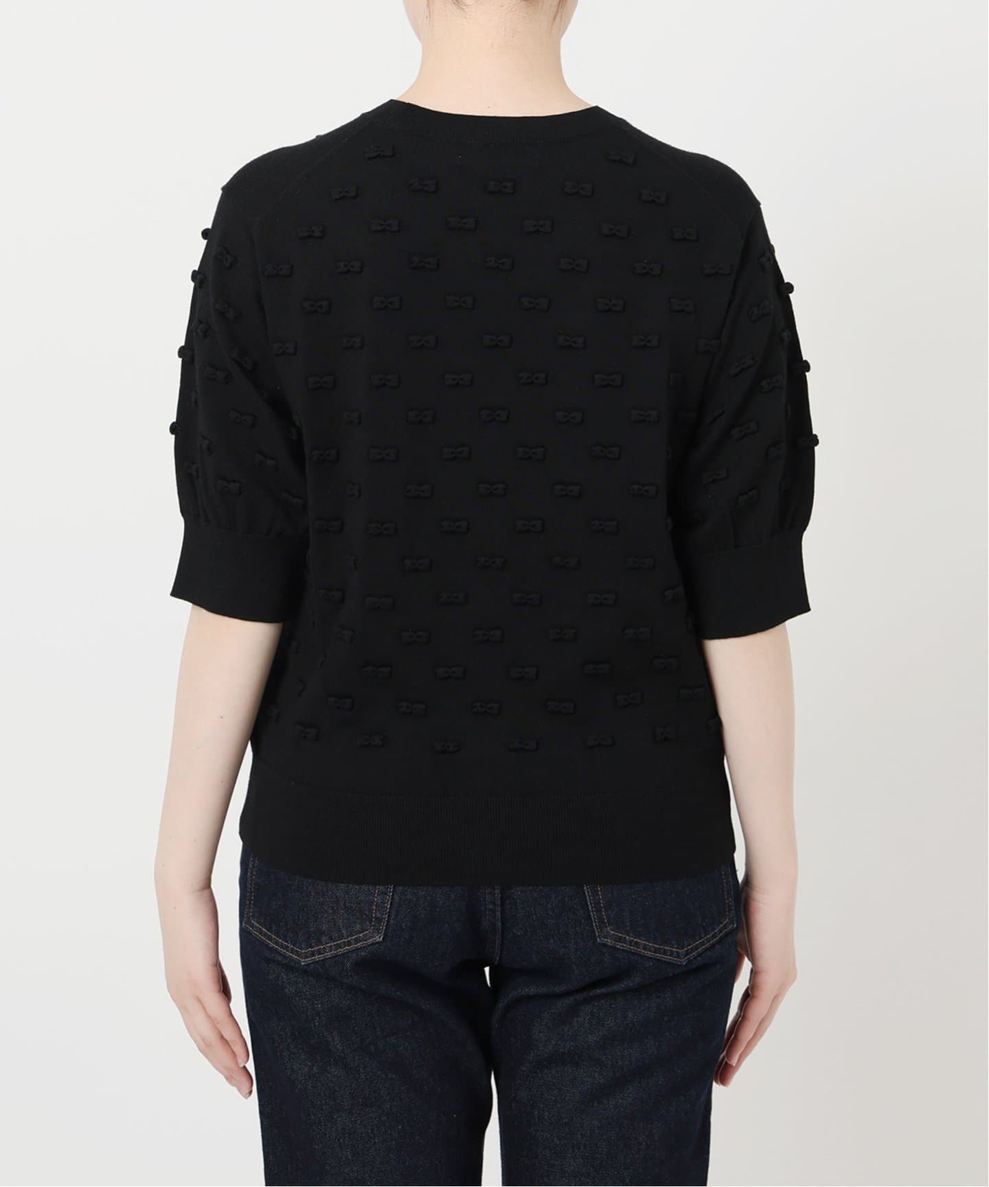 新品未使用　SLOBE IENA ribbon ニット白 WEB/一部店舗限定》ribbon ニット（ニット／セーター）｜SLOBE