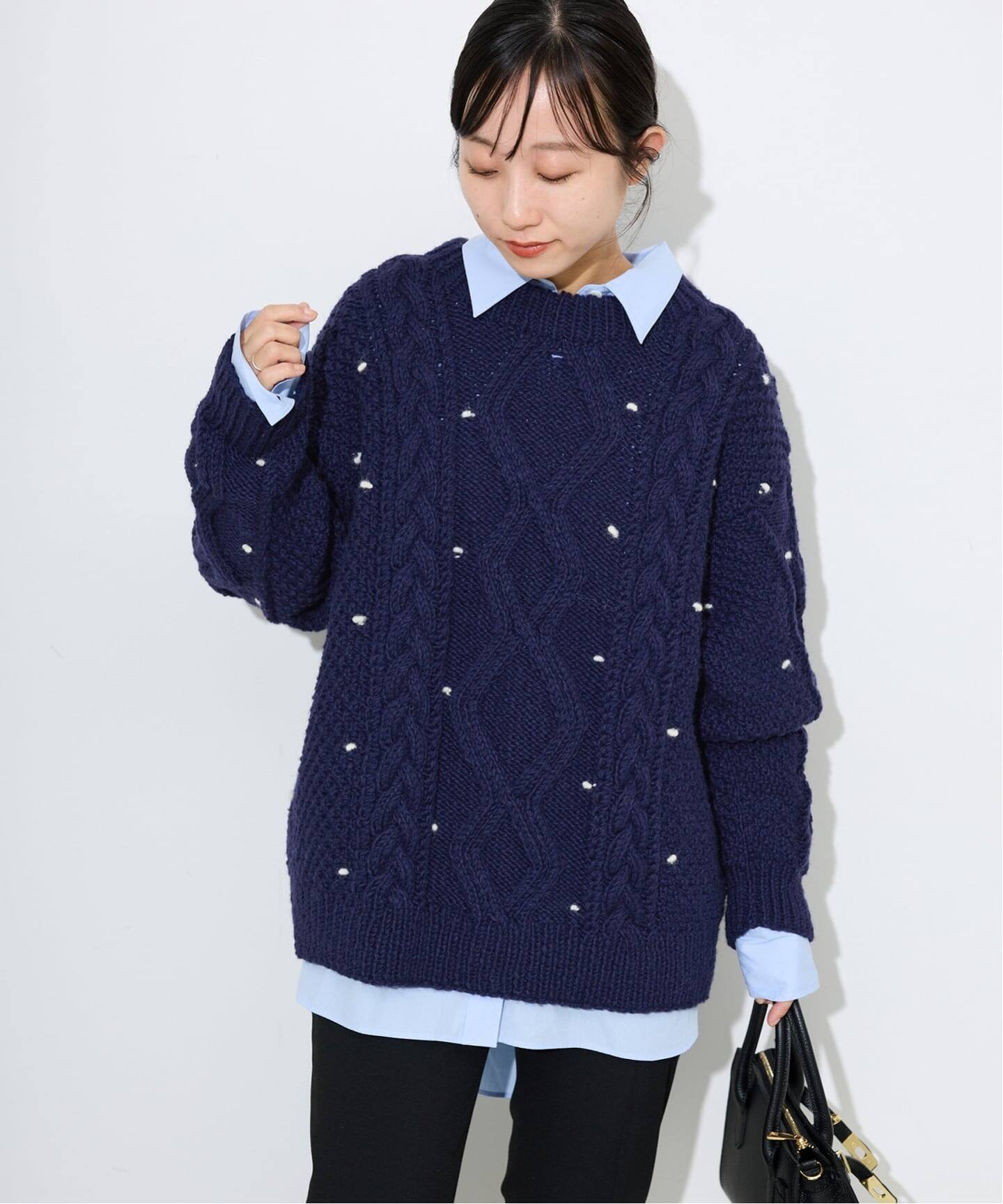 予約》embroideryハンドニット（ニット／セーター）｜SLOBE IENA