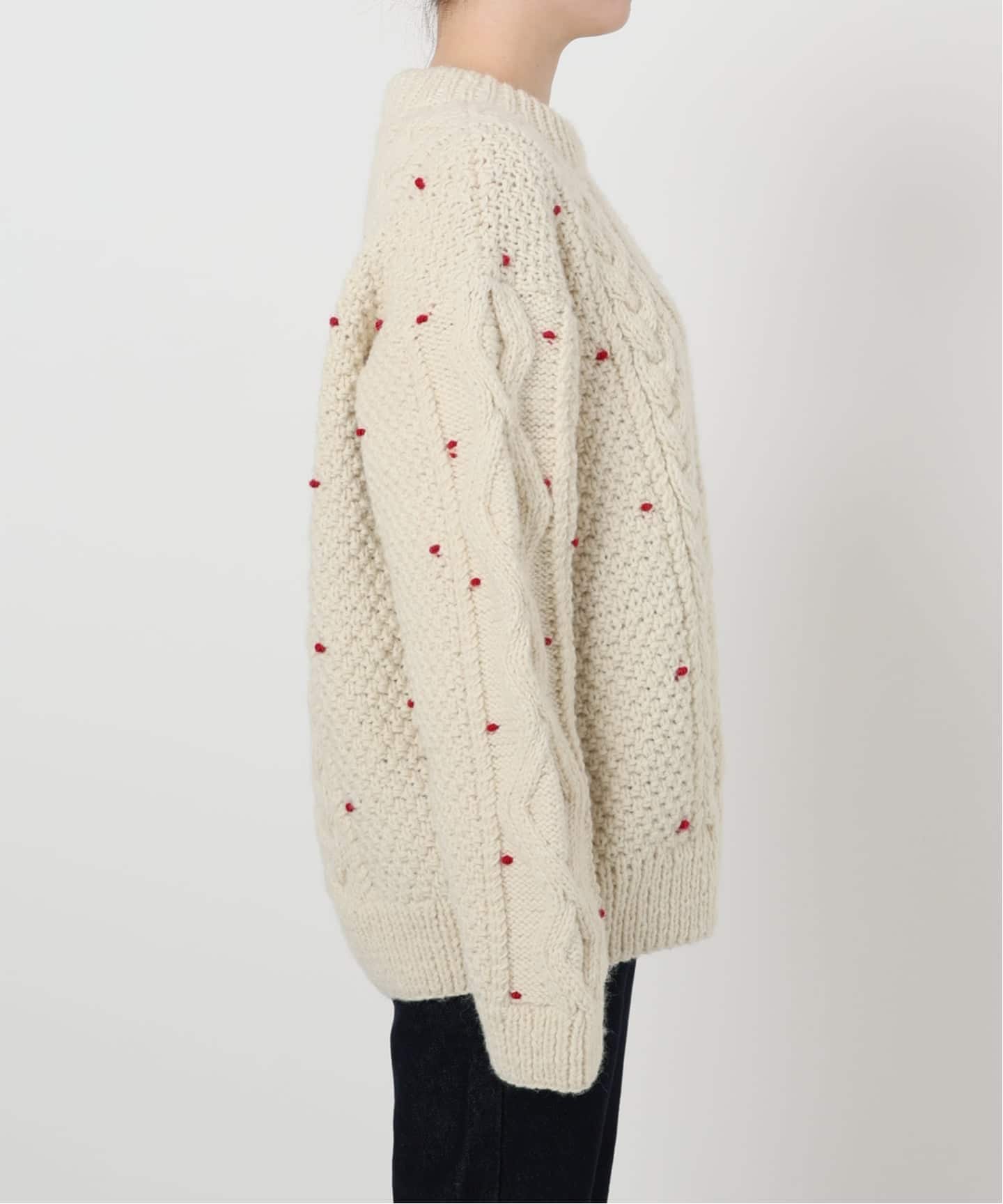 新品未使用　SLOBE IENA ribbon ニット白 WEB/一部店舗限定》ribbon ニット（ニット／セーター）｜SLOBE