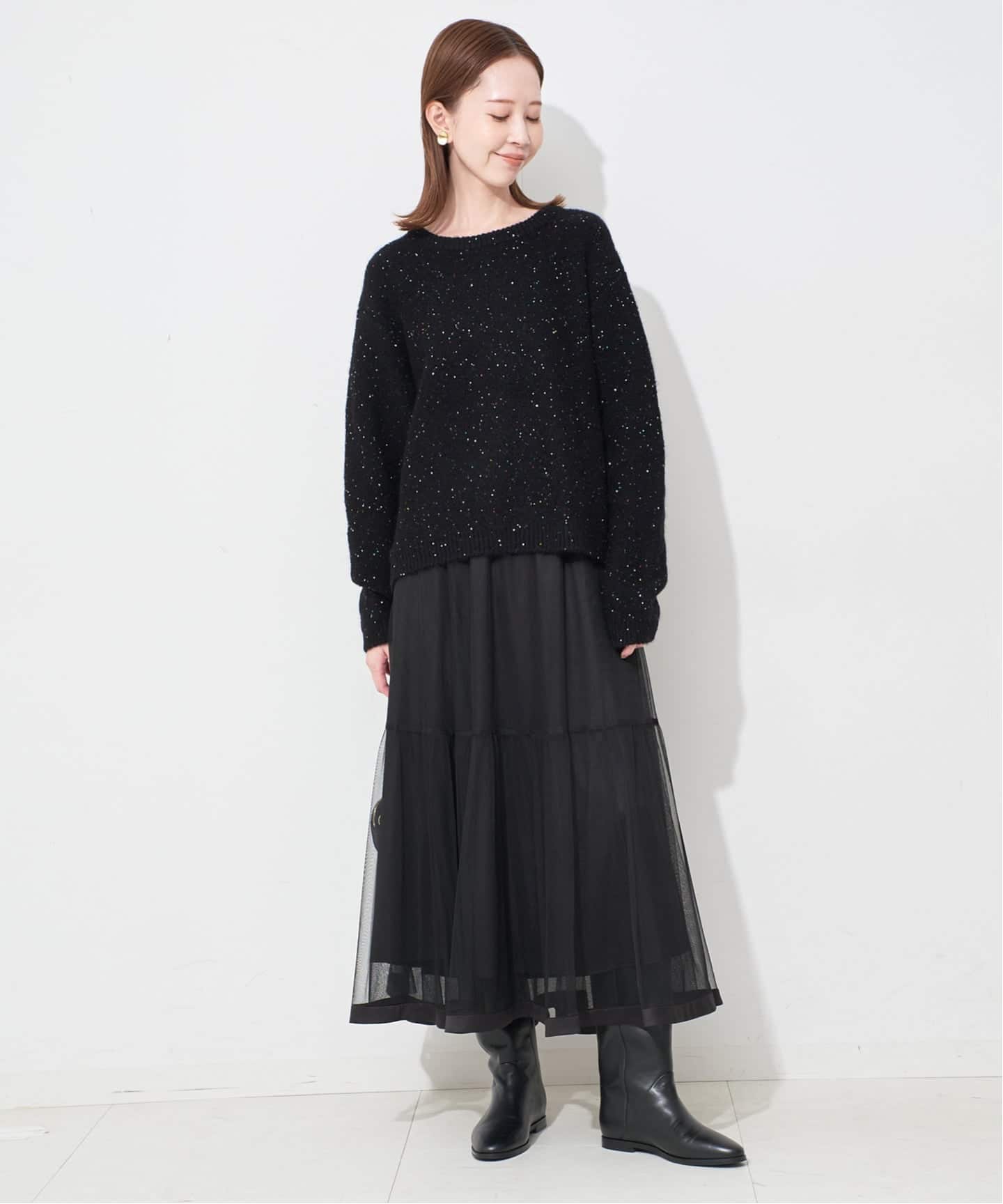 WEB限定/追加》スパンコールニット（ニット／セーター）｜SLOBE IENA