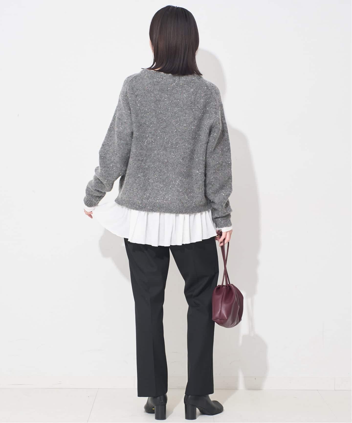 SLOBE IENA スパンコールニット　ブラック WEB限定/追加》スパンコールニット（ニット／セーター）｜SLOBE IENA