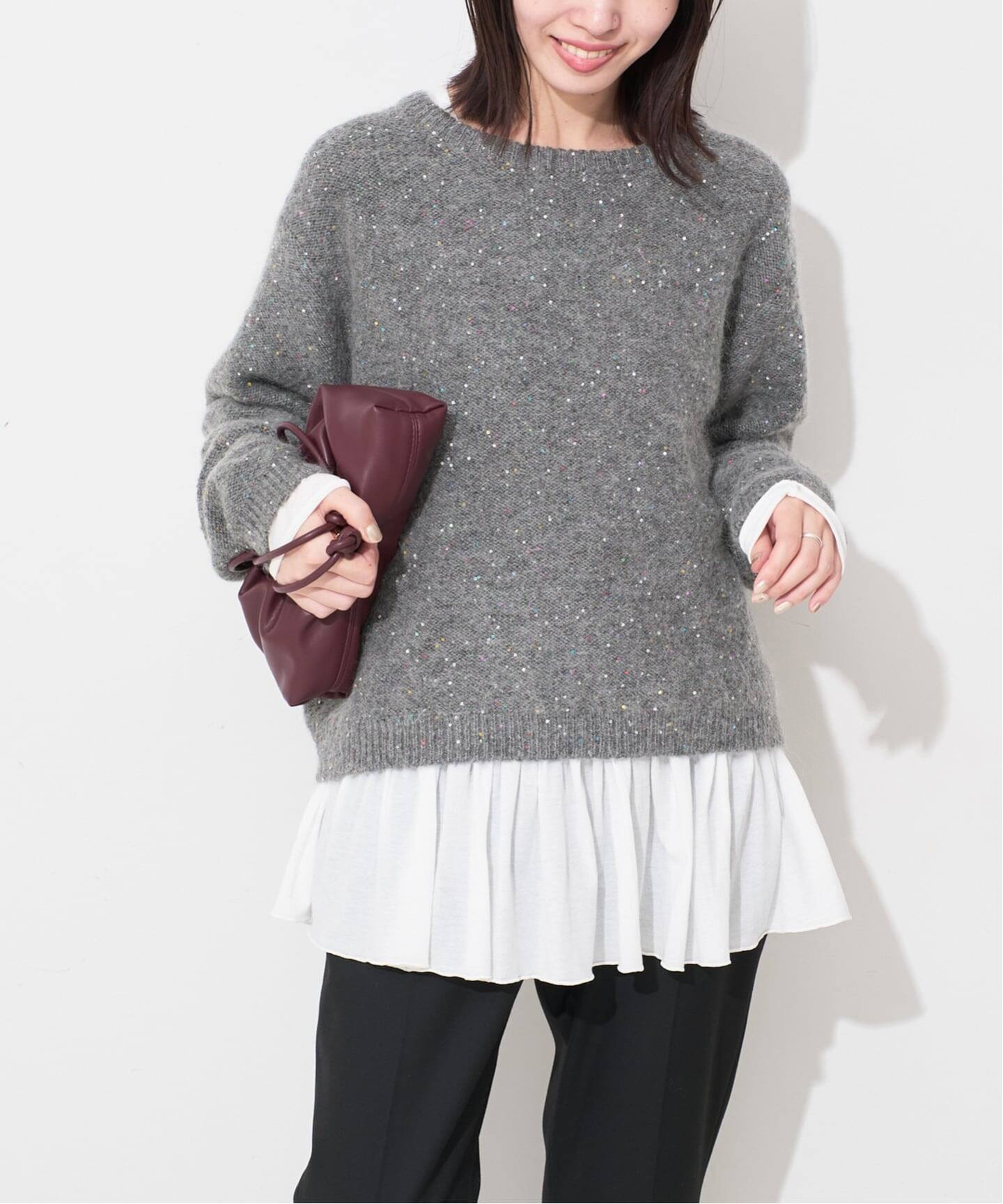 WEB限定/追加》スパンコールニット（ニット／セーター）｜SLOBE IENA