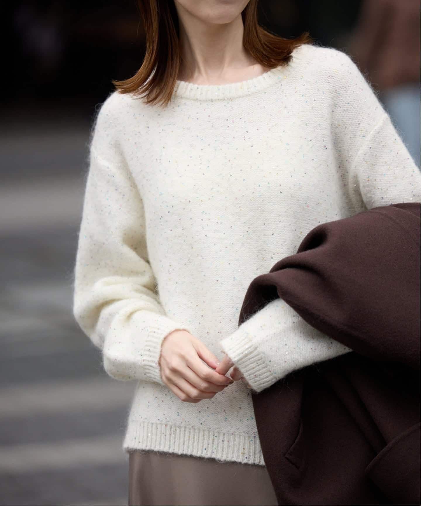 WEB限定/追加》スパンコールニット（ニット／セーター）｜SLOBE IENA