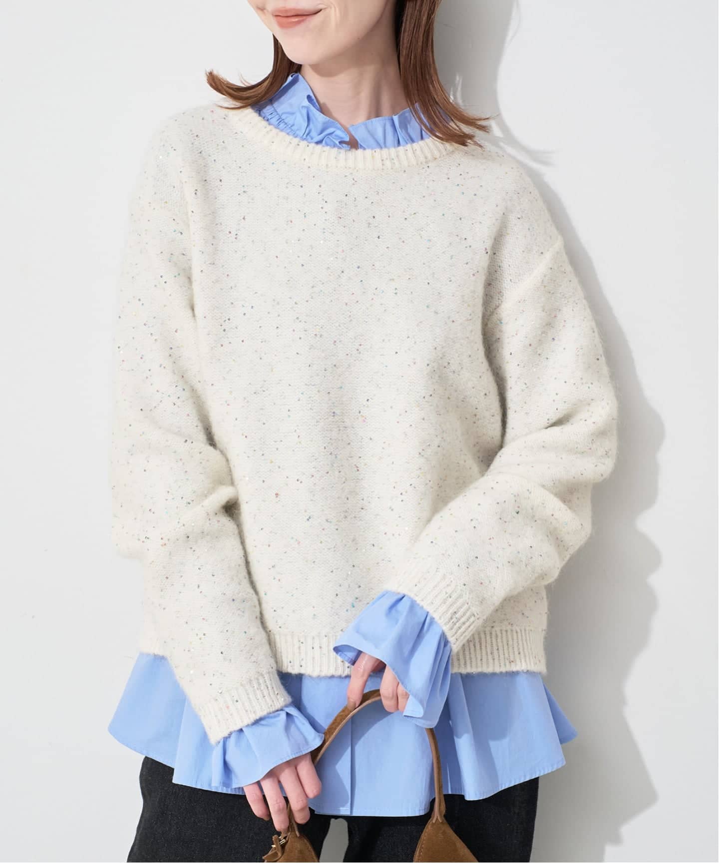 新品【SLOBE IENA】スパンコールニット ブラック スパンコールニット（SLOBE IENA）｜ルミネのファッション通販