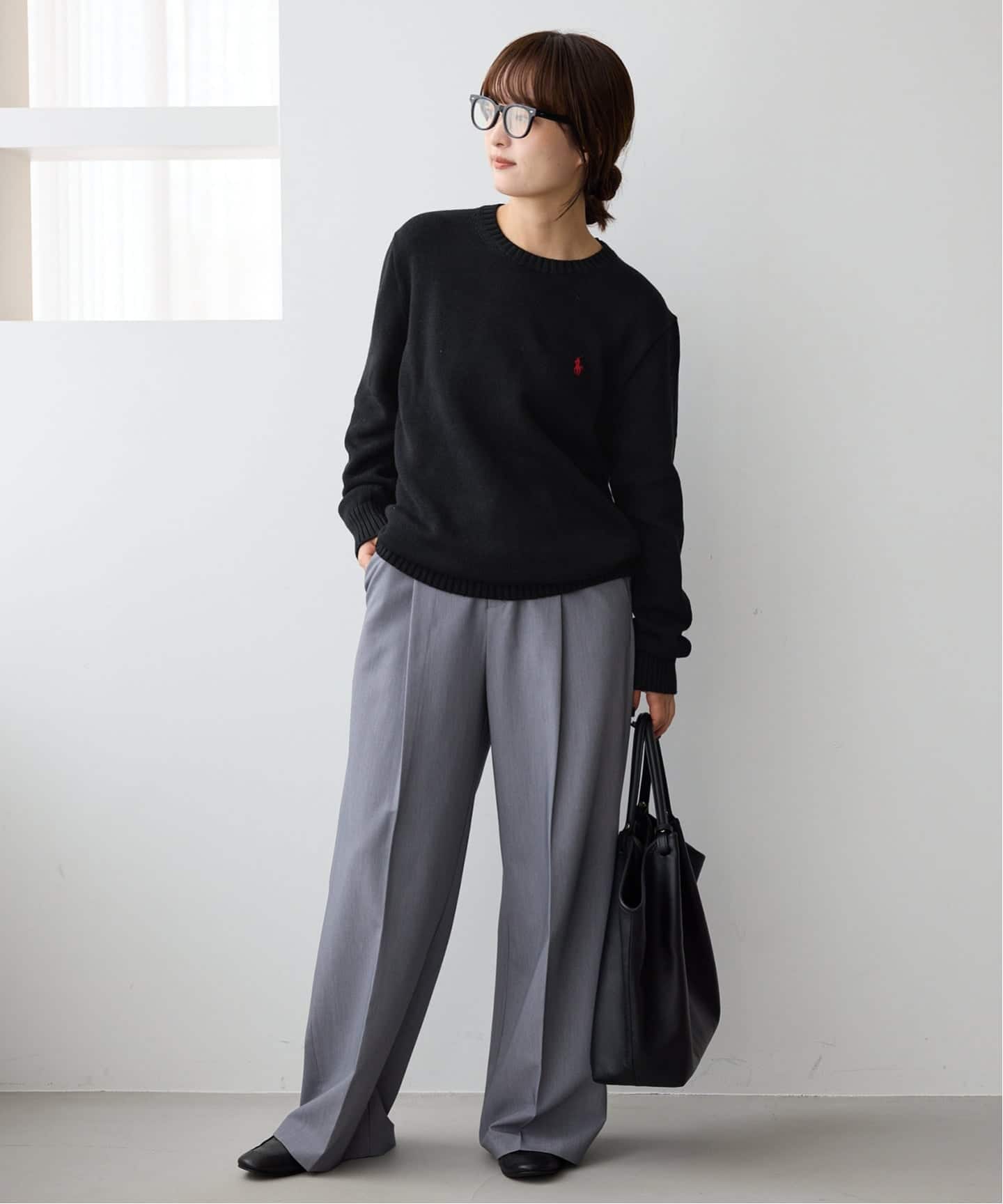 POLO RALPH LAUREN / ニット・セーター(薄手)/XL/コットン/BLK/無地 POLO Ralph Lauren/ポロ ラルフ ローレン コットンニット 710810846