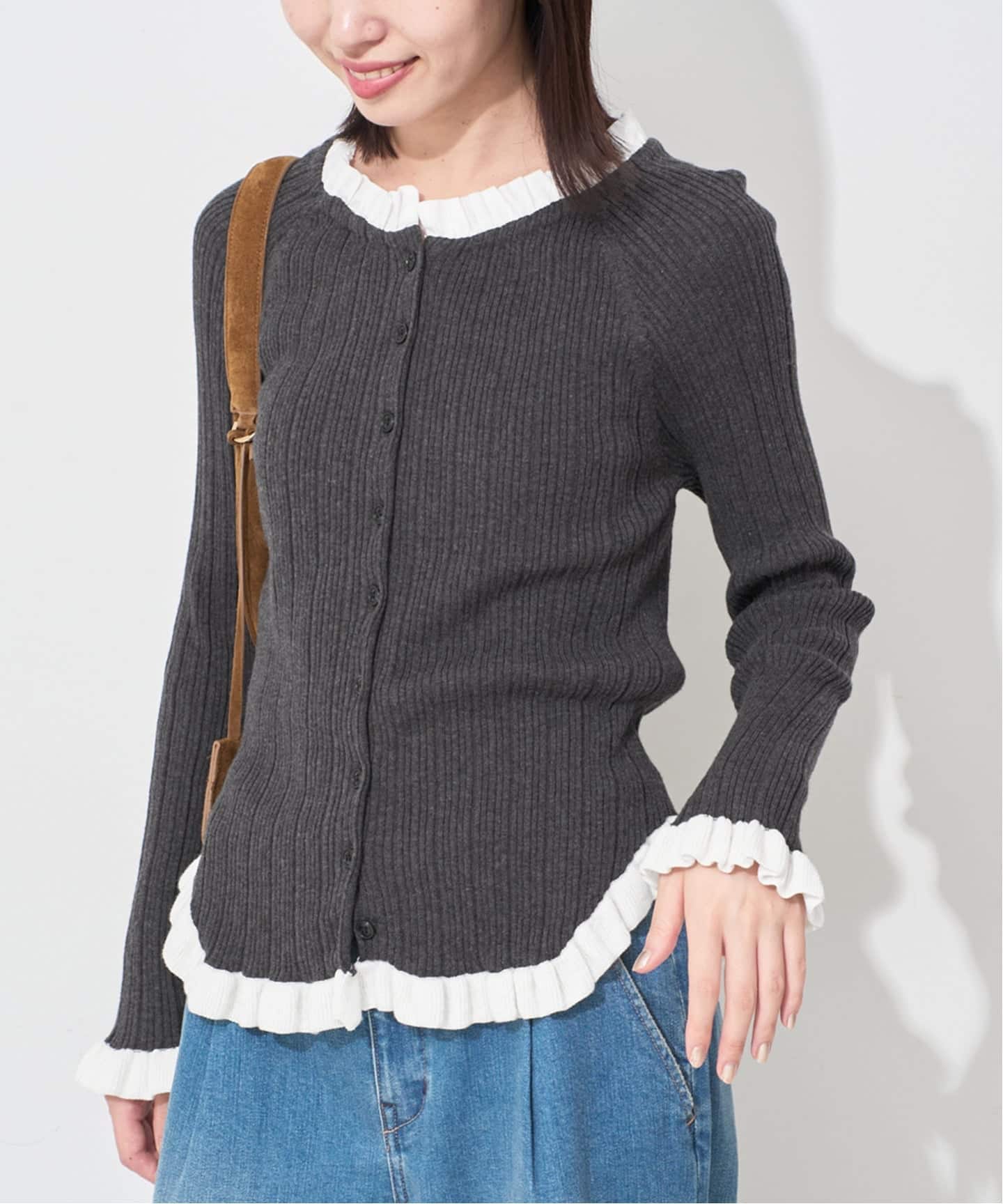 tyn.TGOR/トゴール フリルカーディガン J0102（カーディガン）｜SLOBE