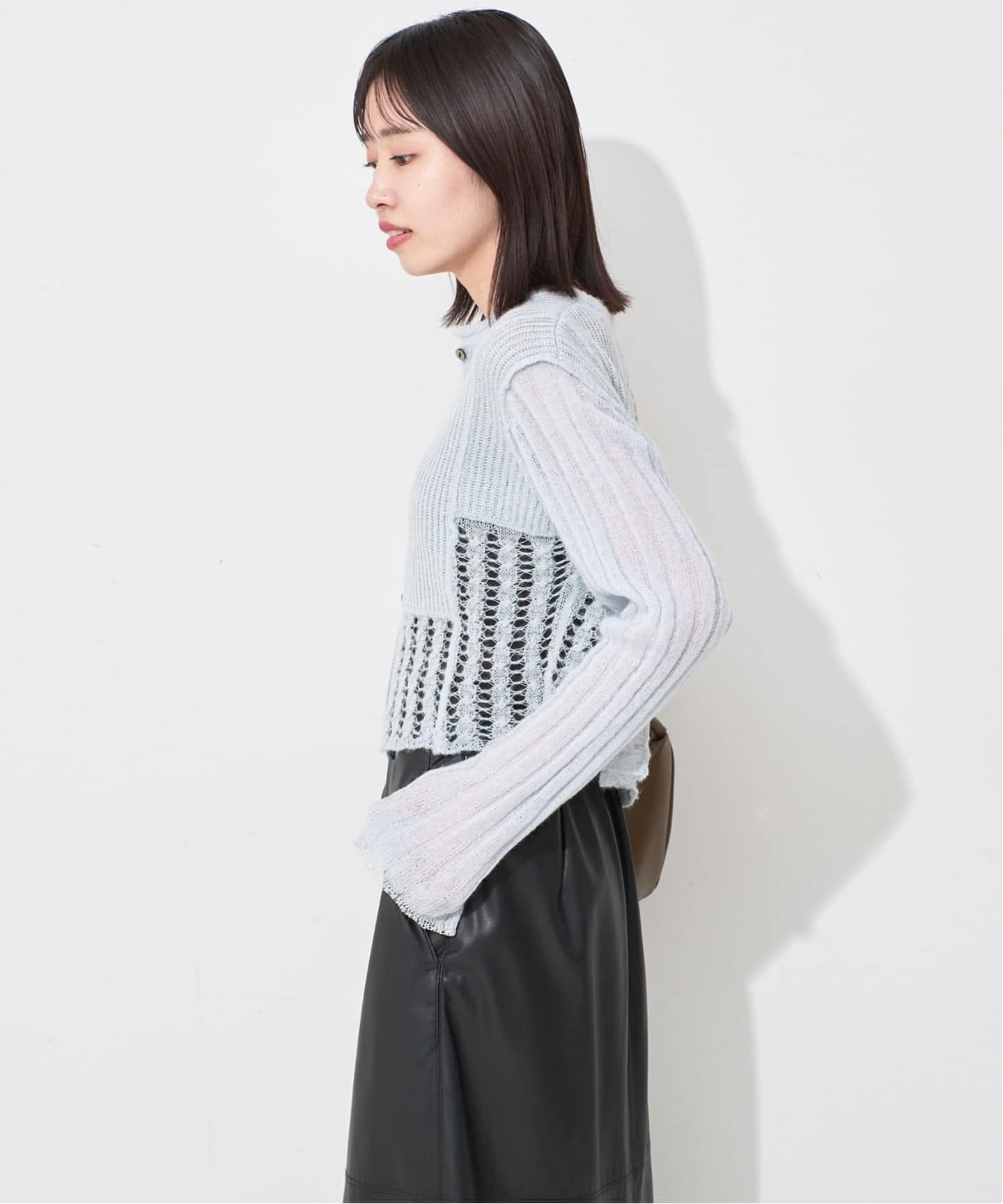 tyn.TGOR/トゴール グリッターモヘヤカーディガン TG5A-J0202