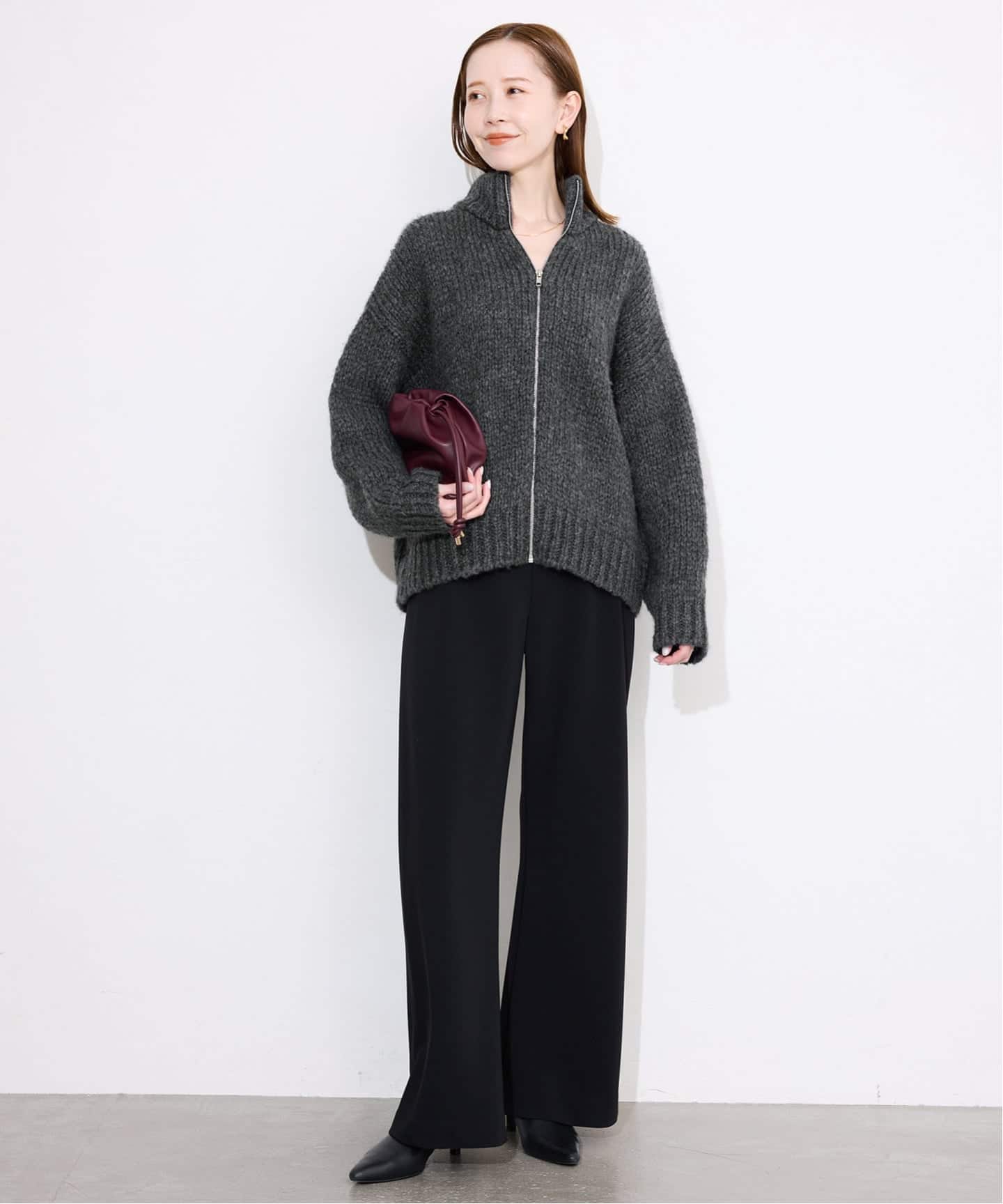 TRICOTS JEAN MARC SLOBE別注ジップカーディガン TRICOTS JEAN MARC SLOBE別注 ジップカーディガン PRESTON