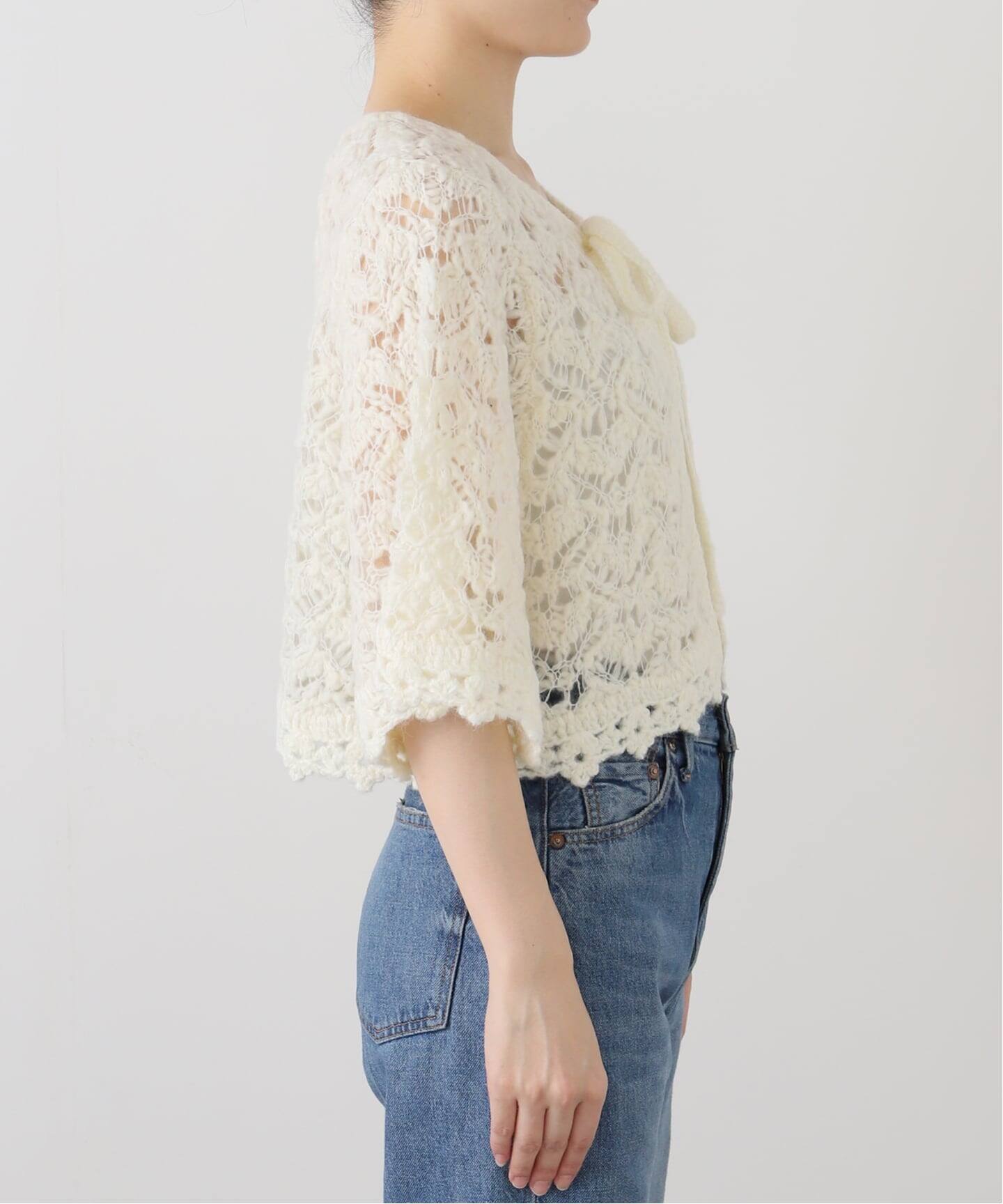 tyn.TGOR/トゴール スラブレースボレロ TG5A-J0205（カーディガン