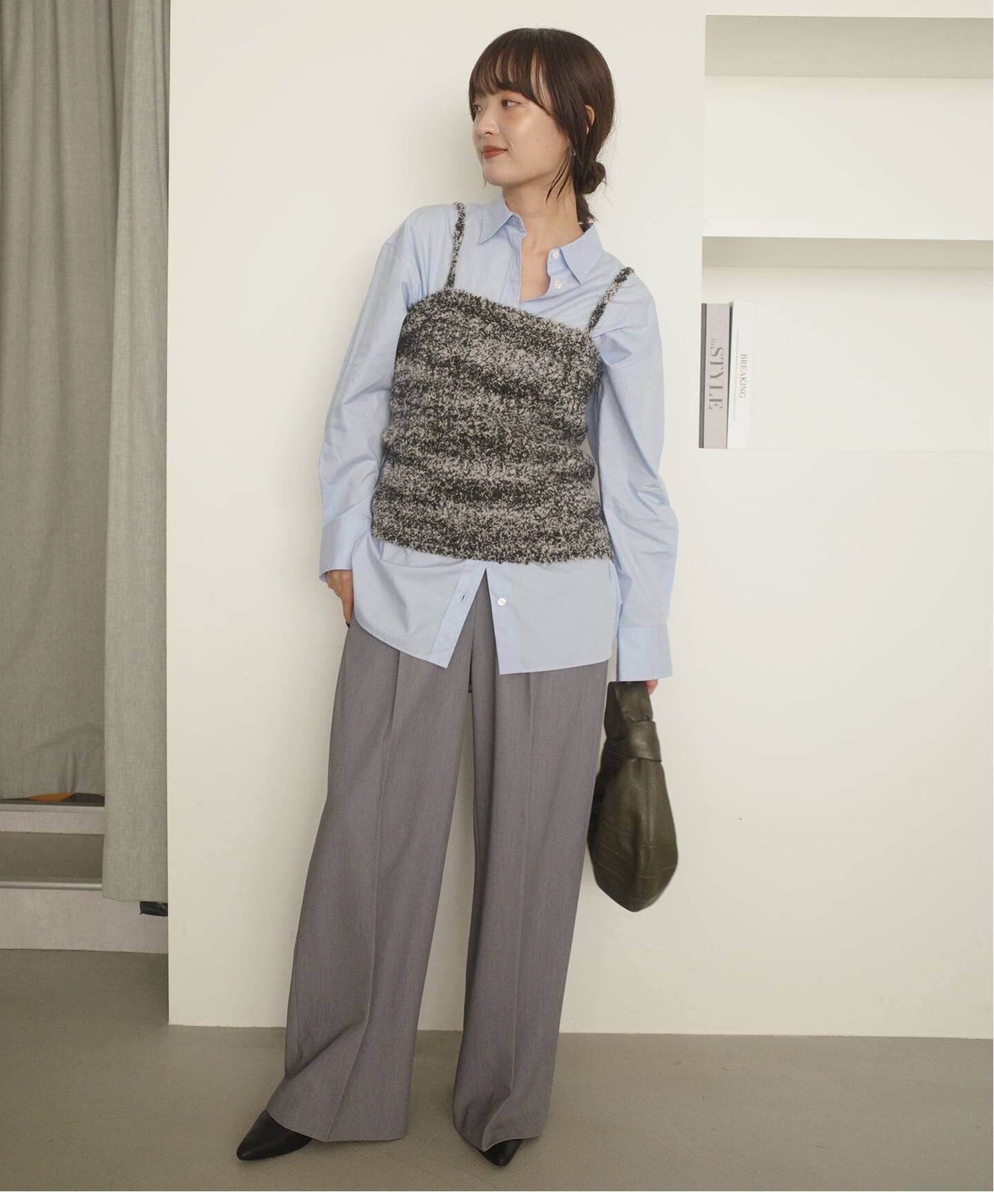 crinkle crinkle crinkle mohair mix knit bustier CC-4028（ニット