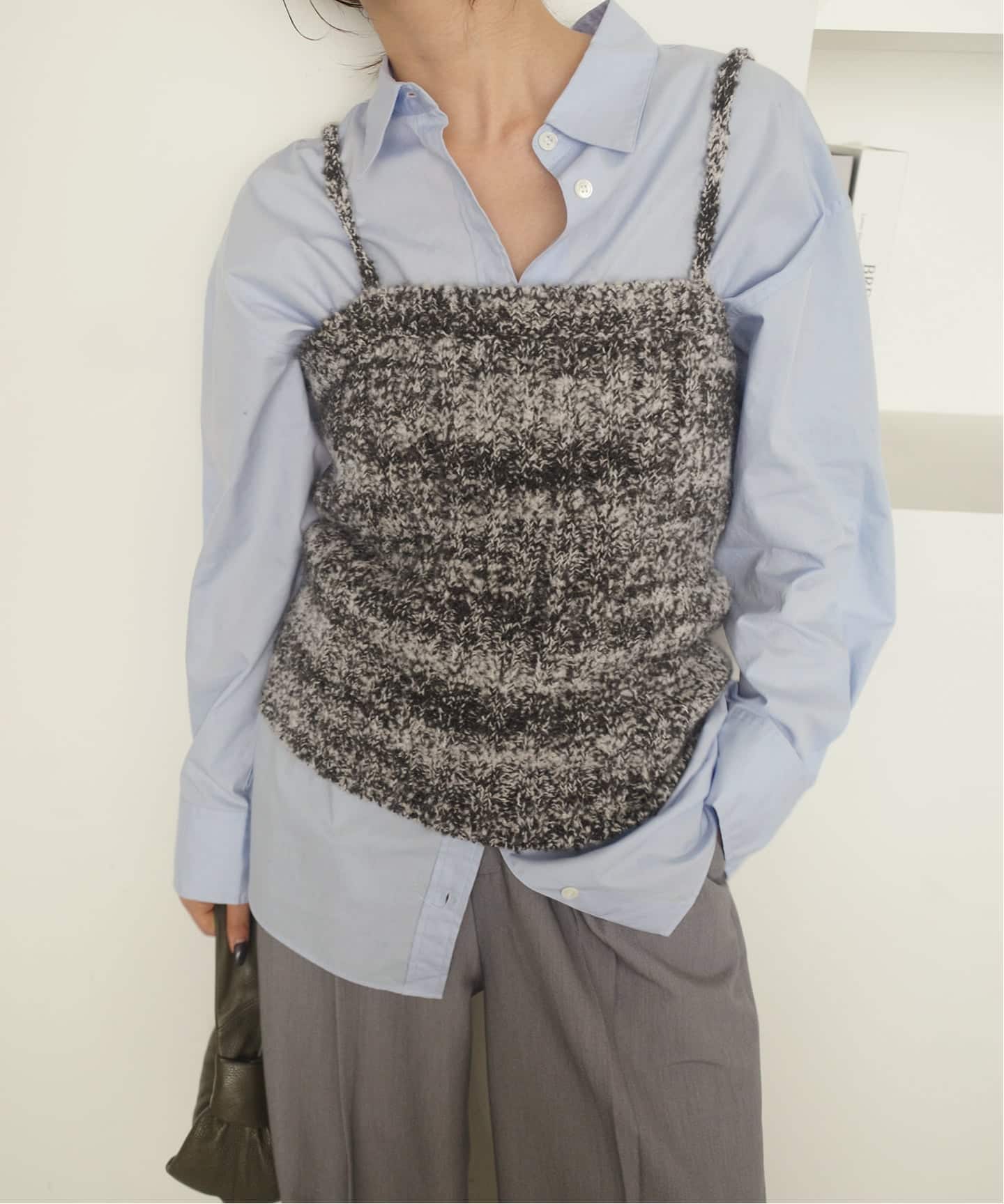 SLOBE IENAクリンクルクリンクルクリンクル　モヘア mix knit SLOBE IENAクリンクルクリンクルクリンクル モヘア mix knit