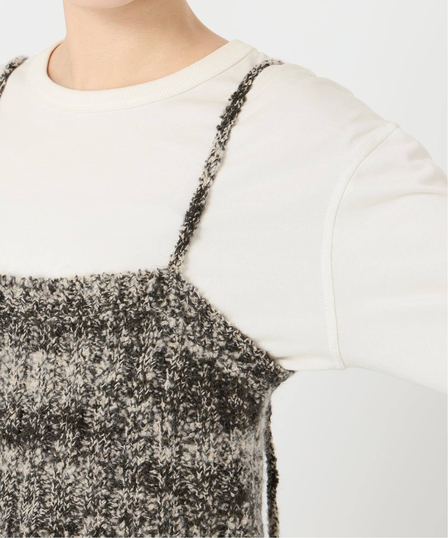 crinkle crinkle crinkle mohair mix knit bustier CC-4028（ニット