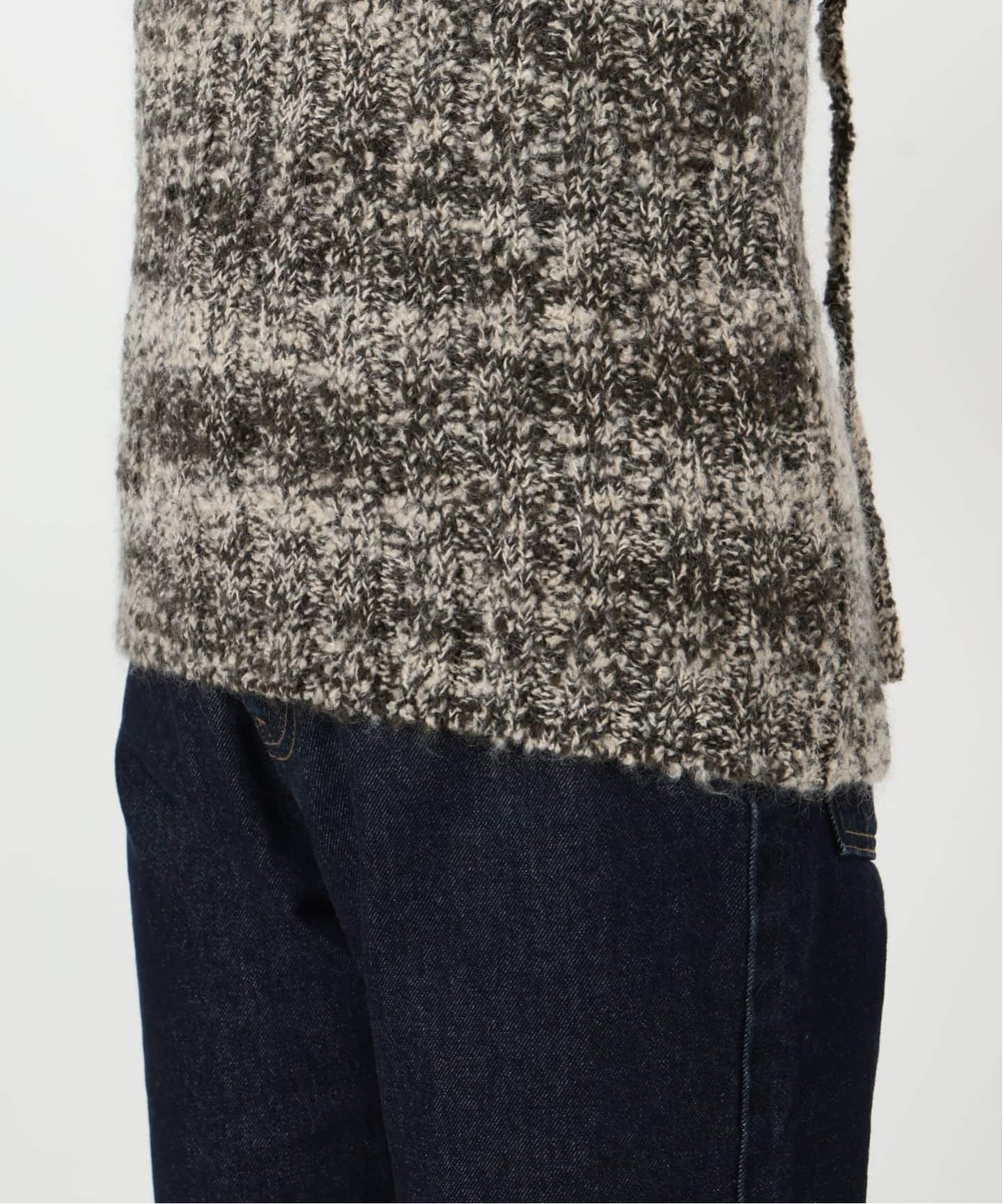 SLOBE IENAクリンクルクリンクルクリンクル　モヘア mix knit crinkle crinkle crinkle mohair mix knit bustier CC-4028（ニット