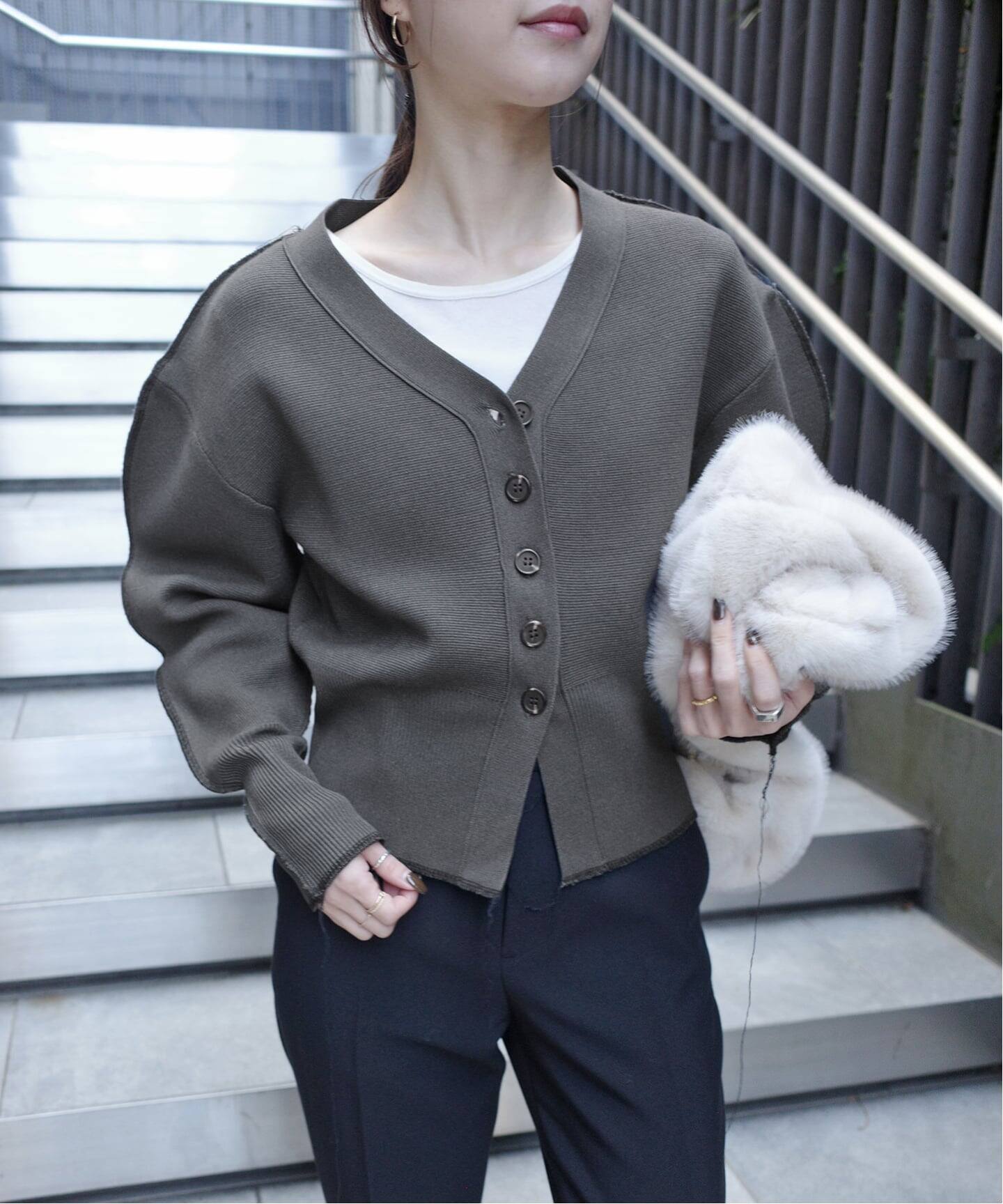 スローブ イエナ（SLOBE IENA）/PROVOKE/プロヴォーク コクーンスリーブカーデ PV−020035 PROVOKE/プロヴォーク コクーンスリーブカーデ PV-020035