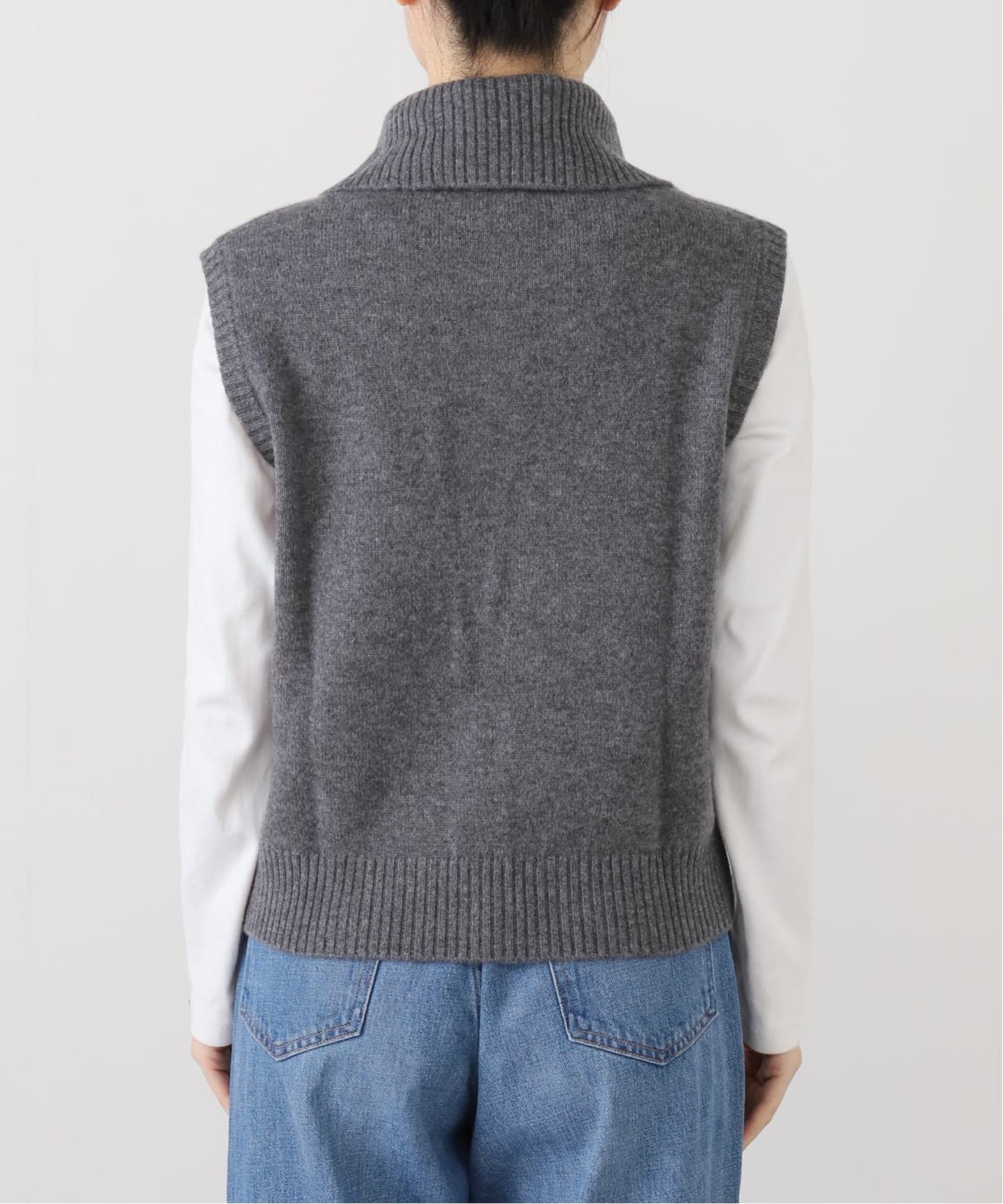 PURE CASHMERE SLOBE別注 タートルネックベスト WHNCDN（ベスト