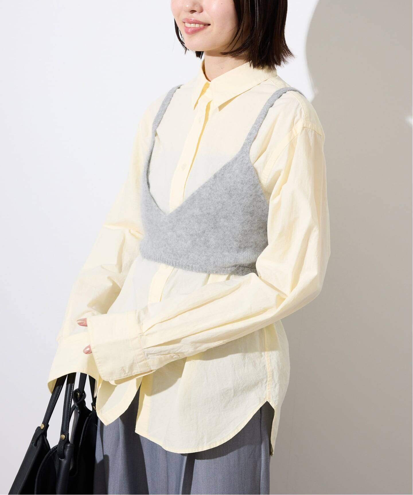 PURE CASHMERE ニットビスチェ WBRBST（ニット／セーター）｜SLOBE
