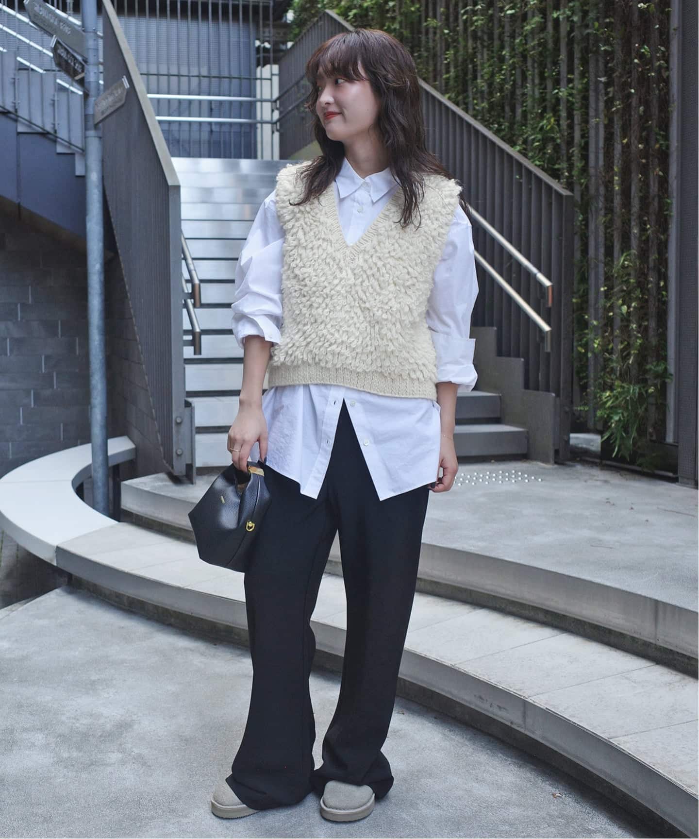 スローブ イエナ（SLOBE IENA）/NEPAL HAND KNIT SLOBE別注 ループニットベスト NEPAL HAND KNIT SLOBE別注 ループニットベスト（ベスト）｜SLOBE IENA