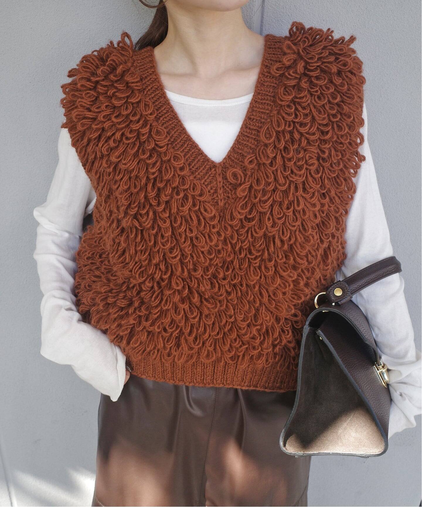 NEPAL HAND KNIT SLOBE別注 ループニットベスト（ベスト）｜SLOBE IENA