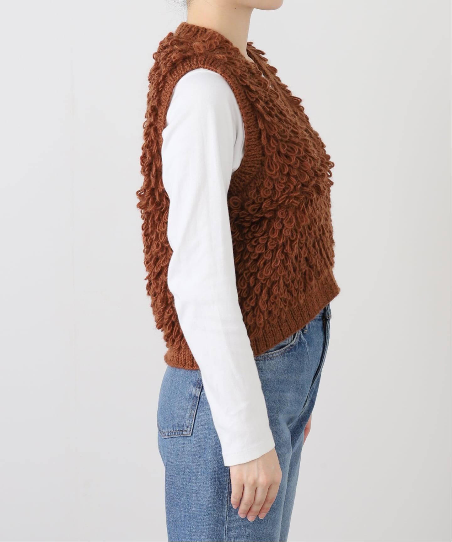 NEPAL HAND KNIT SLOBE別注 ループニットベスト（ベスト）｜SLOBE IENA