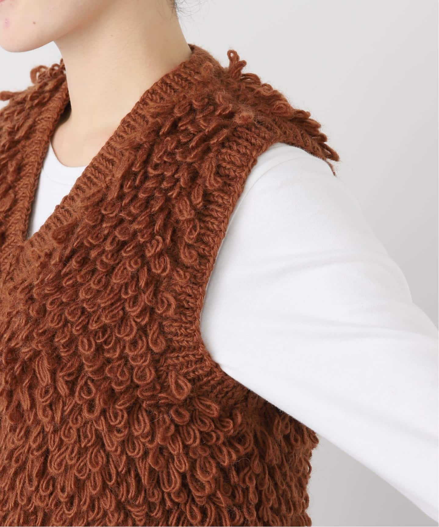 NEPAL HAND KNIT SLOBE別注 ループニットベスト（ベスト）｜SLOBE IENA