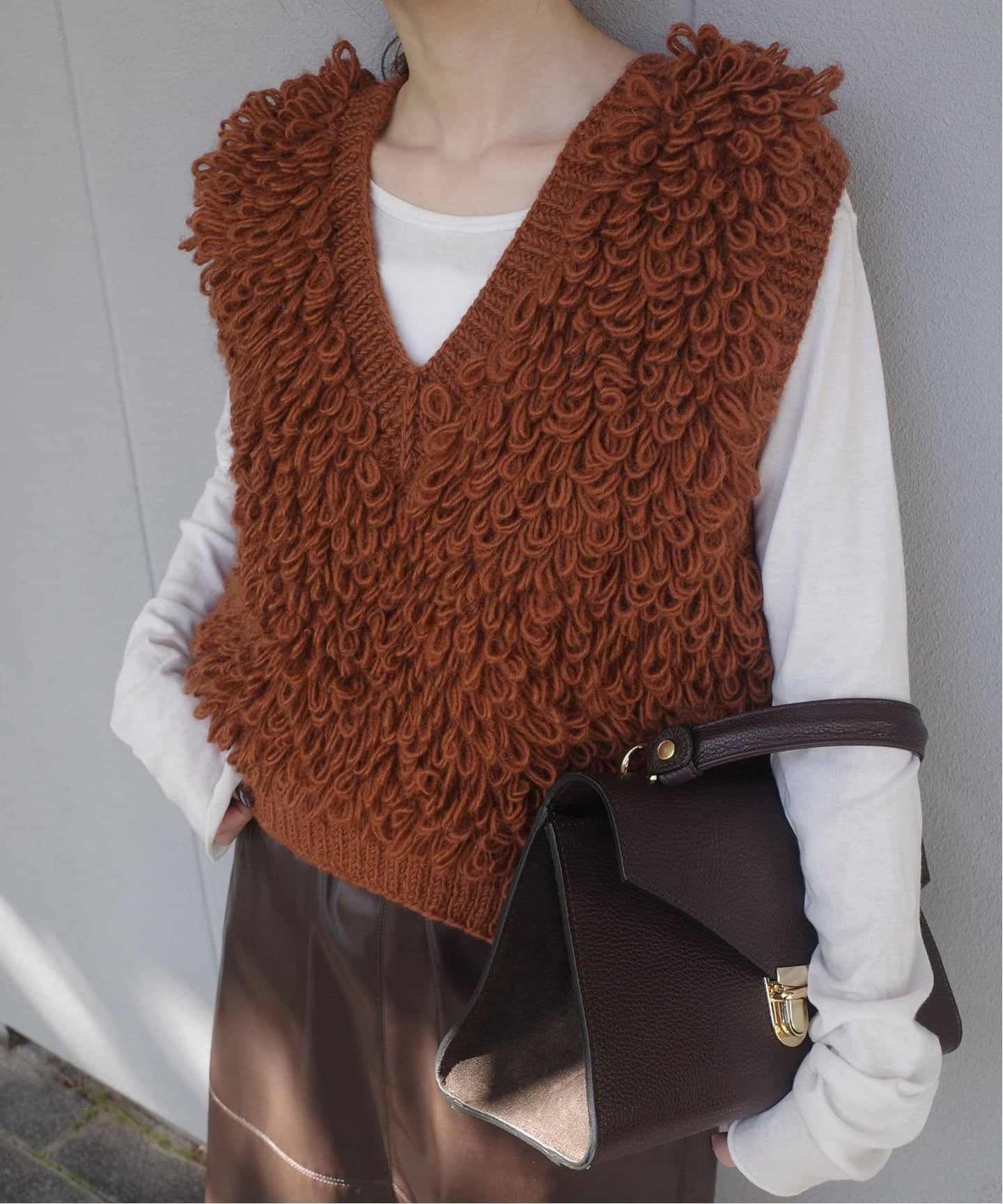 NEPAL HAND KNIT SLOBE別注 ループニットベスト（ベスト）｜SLOBE IENA