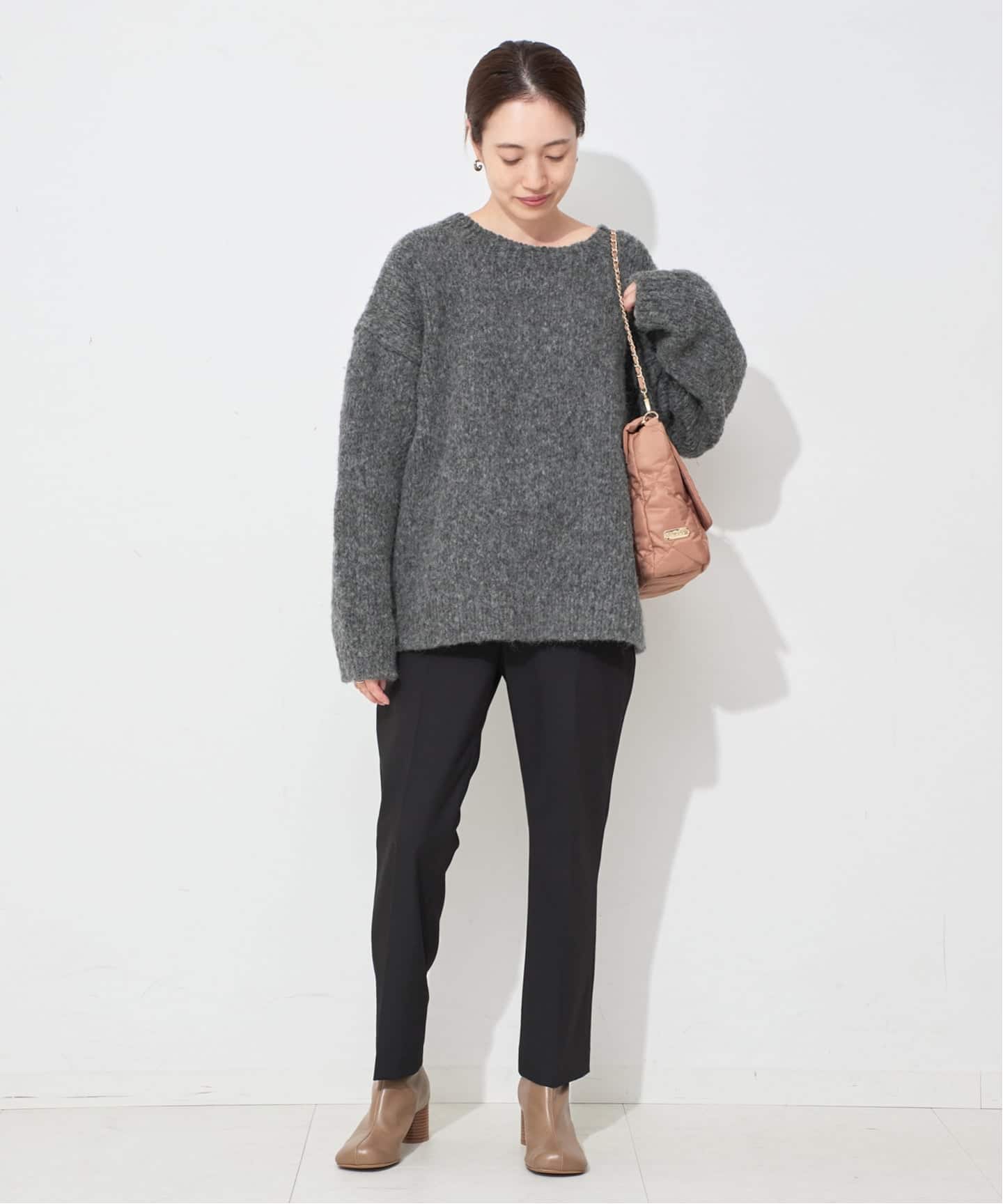 +81BRANCA/ハチイチブランカ SLOBE別注 ペルーニット ブラウン 81BRANCA/ハチイチブランカ SLOBE別注 ペルーニット（ニット／セーター