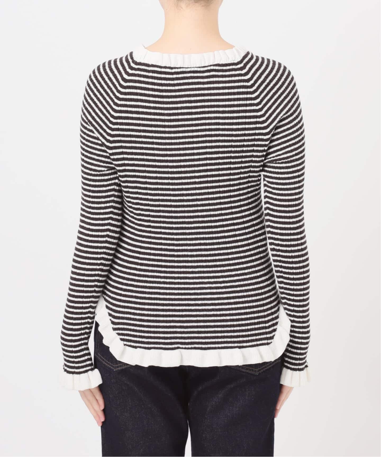 tyn.TGOR/トゴール　フリルカーディガン J0102　CHARCOAL tyn.TGOR/トゴール フリルカーディガン J0102 | スローブ イエナ(SLOBE