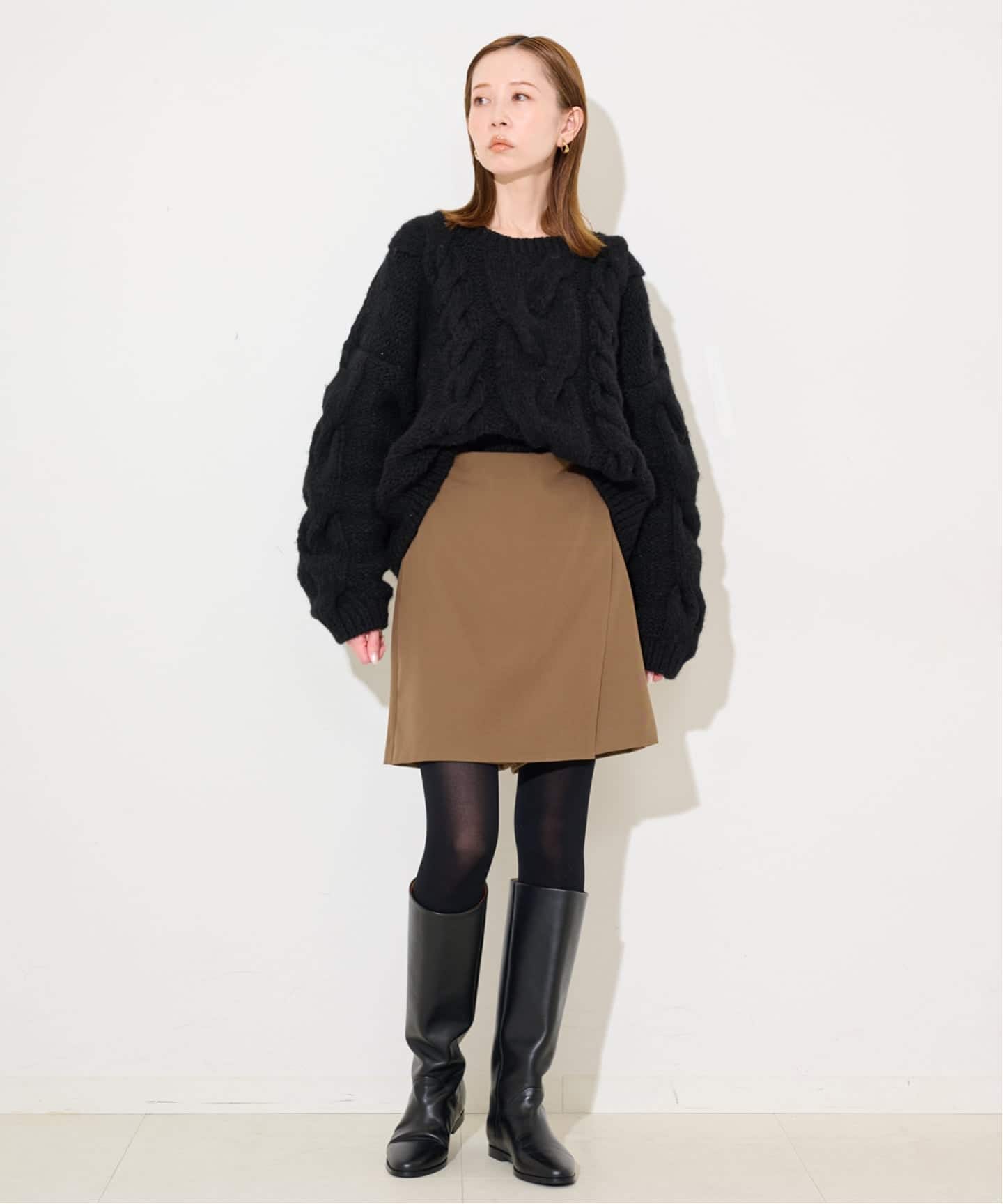 81BRANCA/ハチイチブランカ SLOBE別注 ケーブルハンドニット（ニット