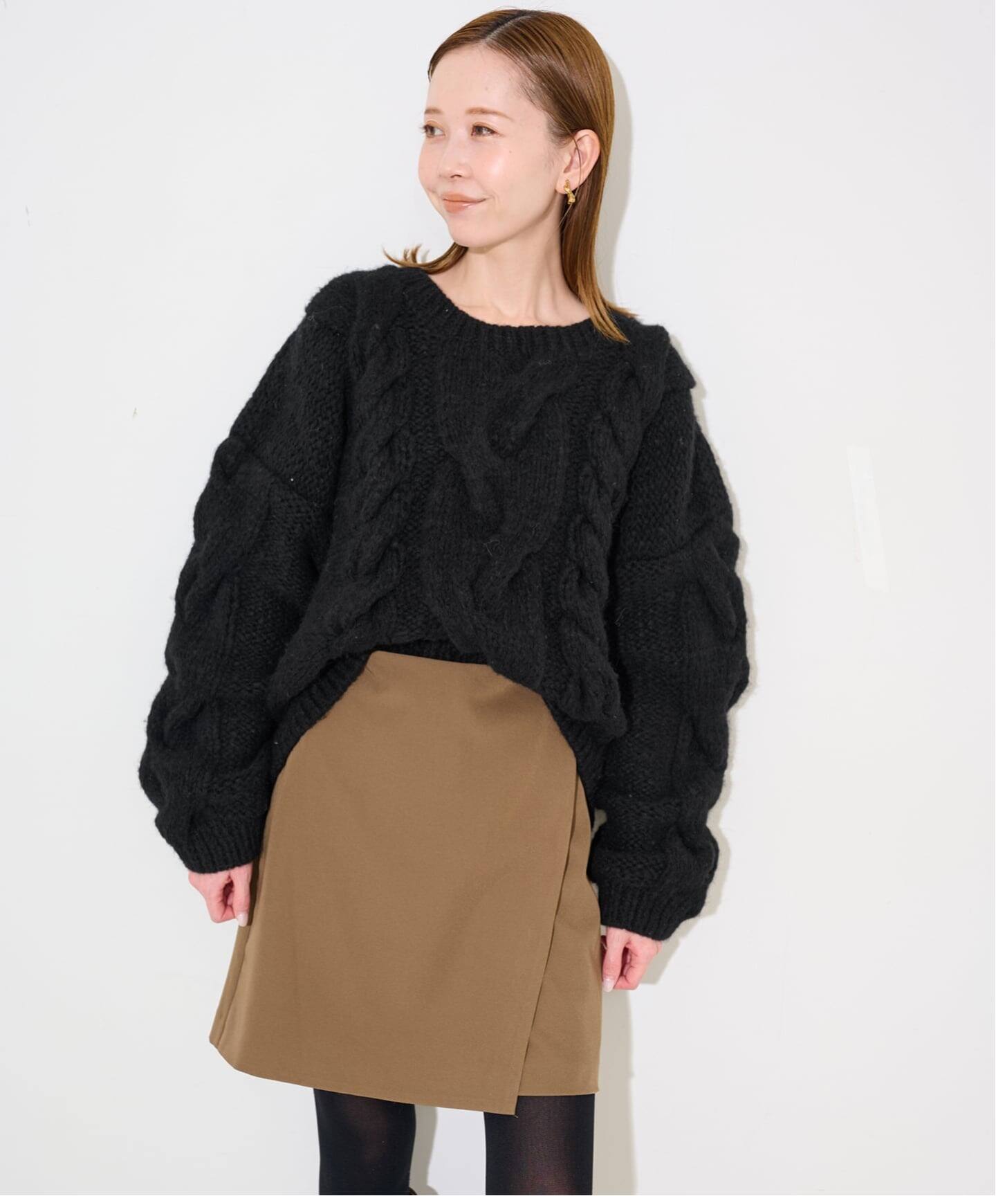 81BRANCA/ハチイチブランカ SLOBE別注 ケーブルハンドニット（ニット